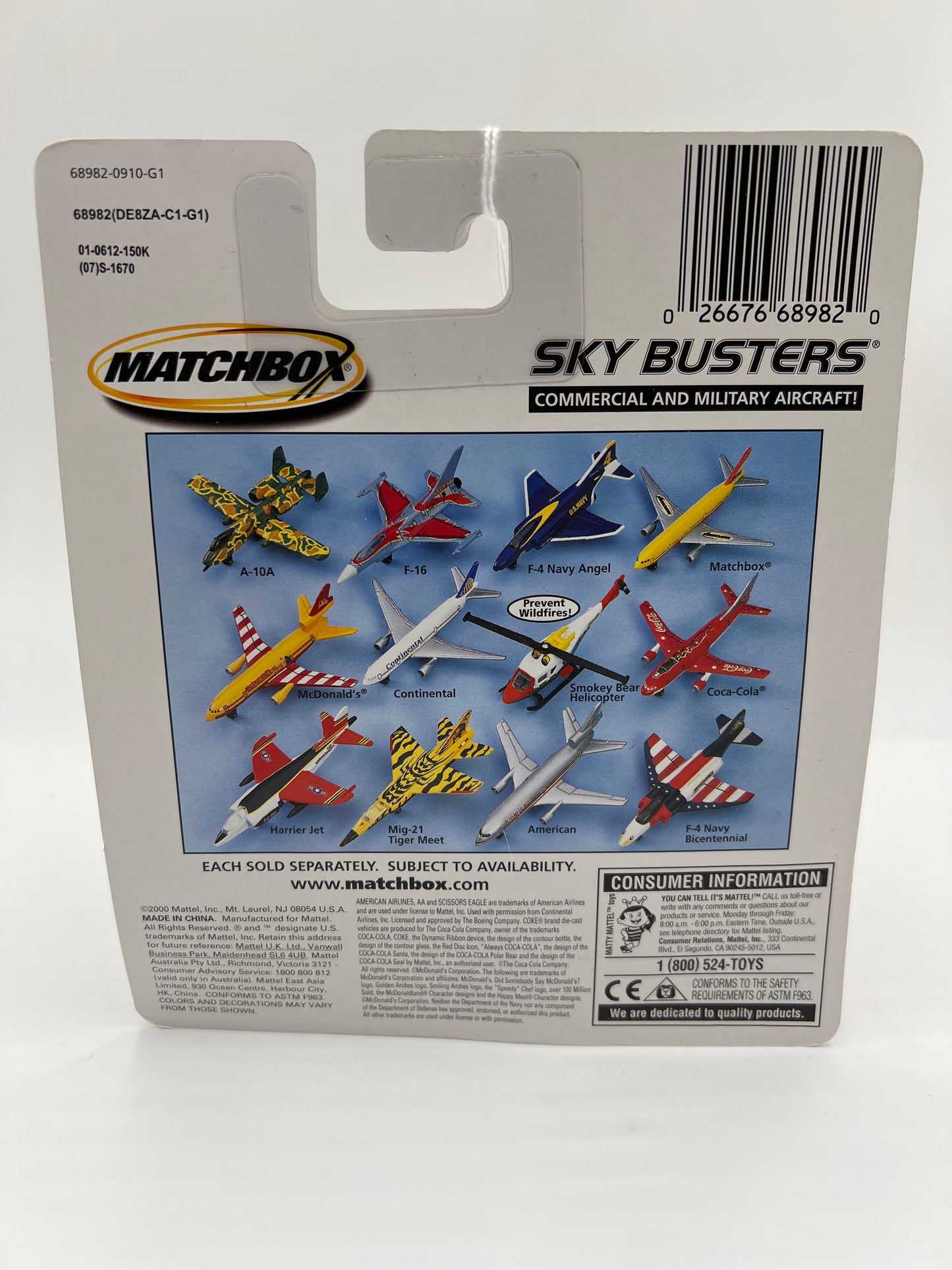 Matchbox Sky Busters Mig-21 Tiger Meet Yellow