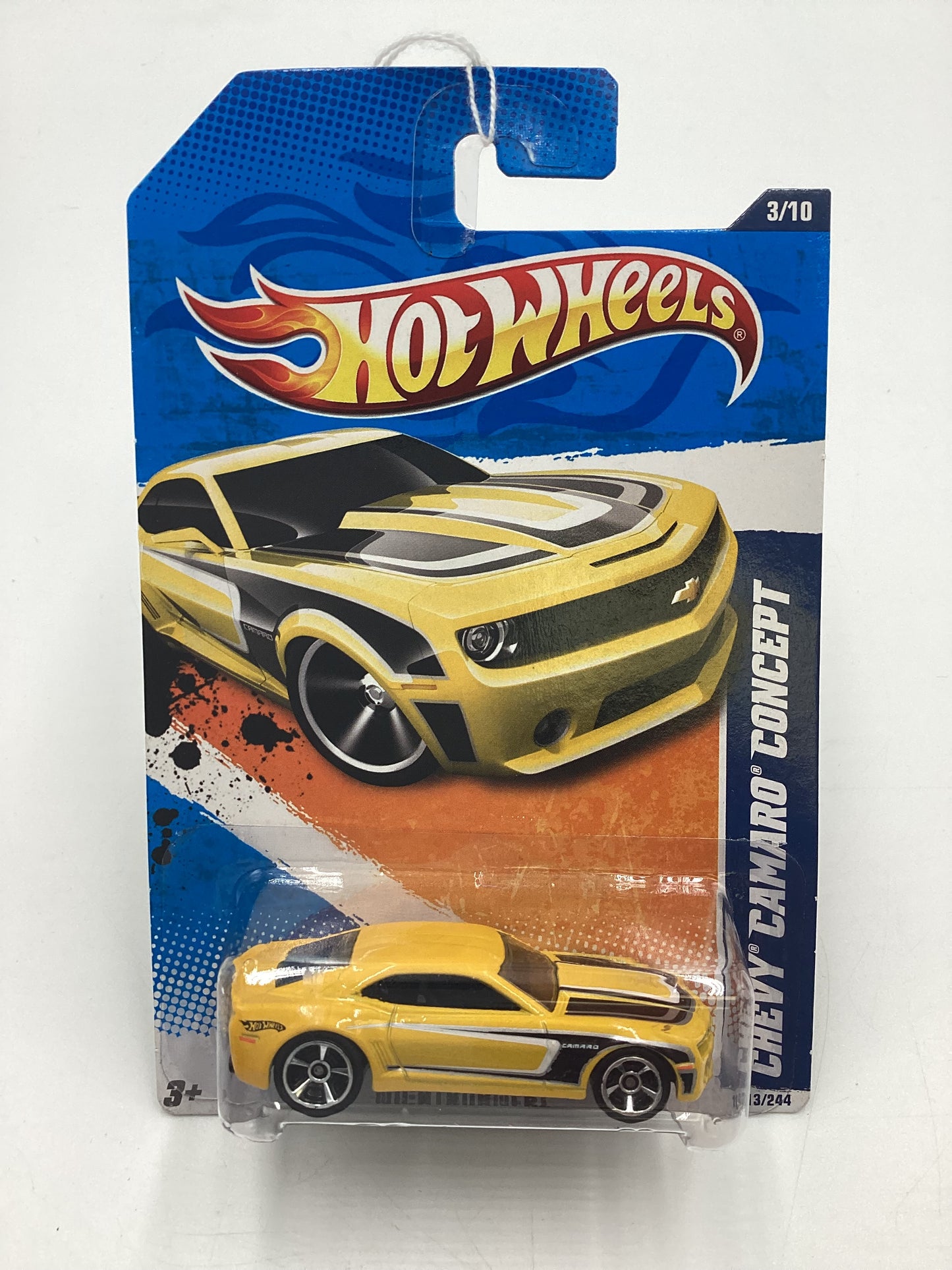 2011 Hot Wheels Nightburner #113 Chevy Camaro Concept Yellow Kmart Exclusive