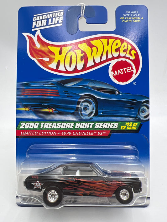 2000 Hot Wheels Treasure Hunt Real Riders #60 1970 Chevelle SS Black/Red 275A