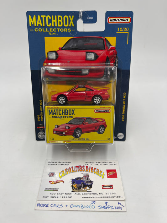 Matchbox Collectors #10 1990 Toyota MR2 W20 Red LHD/LD