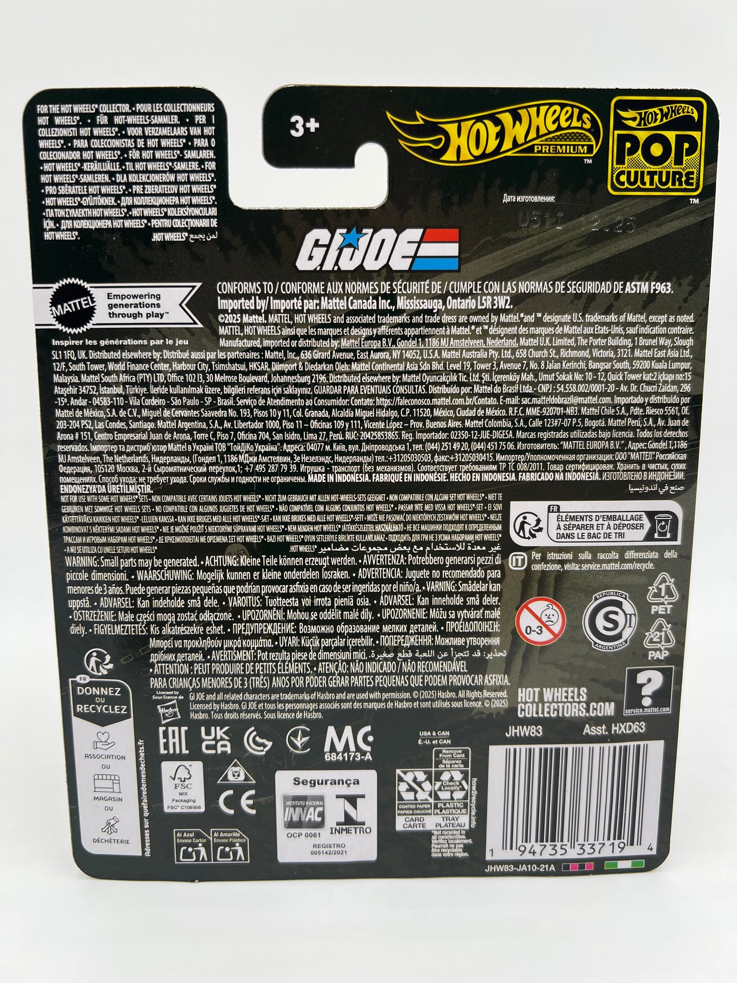 2026 Hot Wheels Premium Pop Culture GI Joe Cobra HISS Black