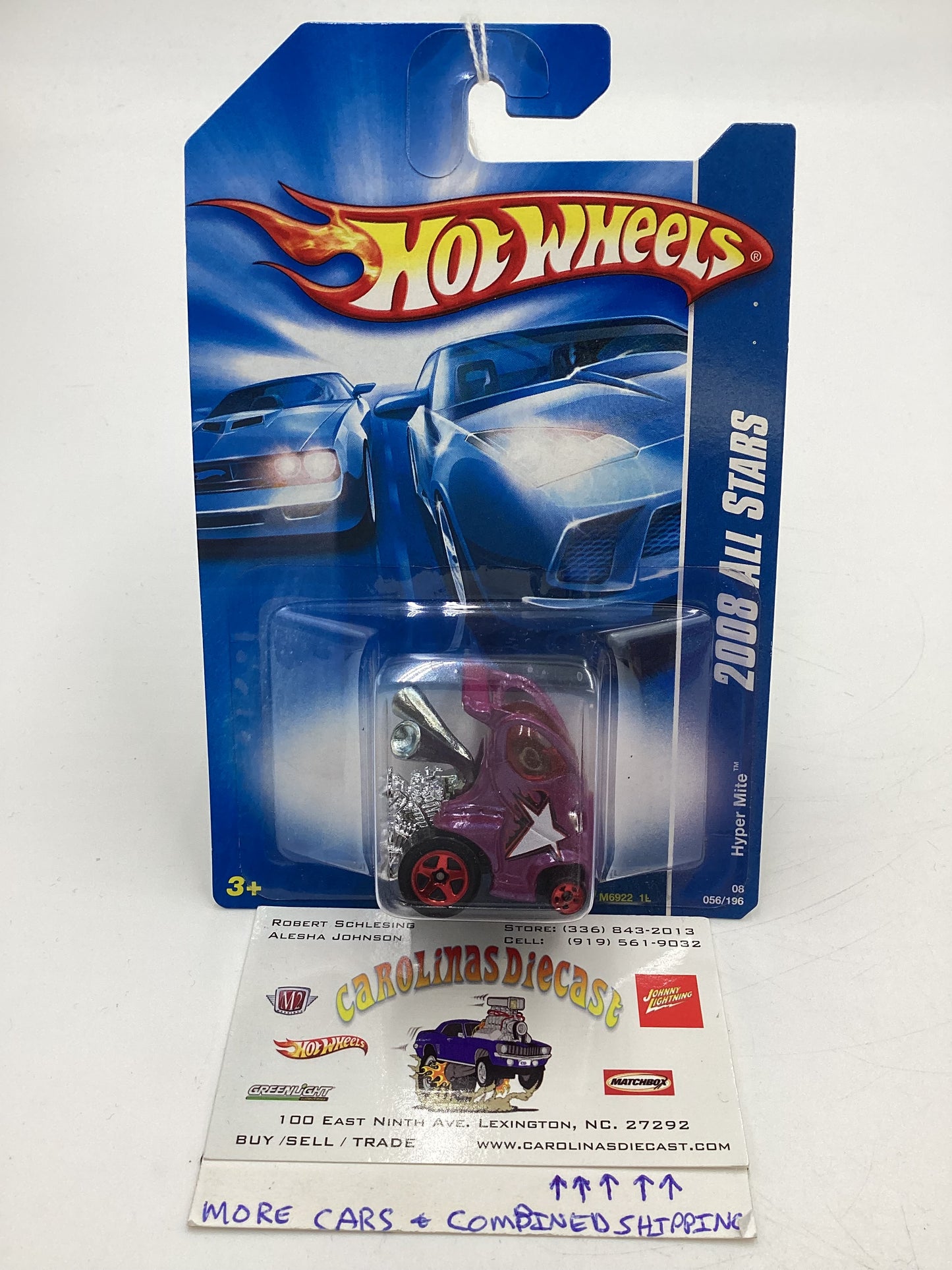 2008 Hot Wheels All Stars #56 Hyper Mite Purple FF3