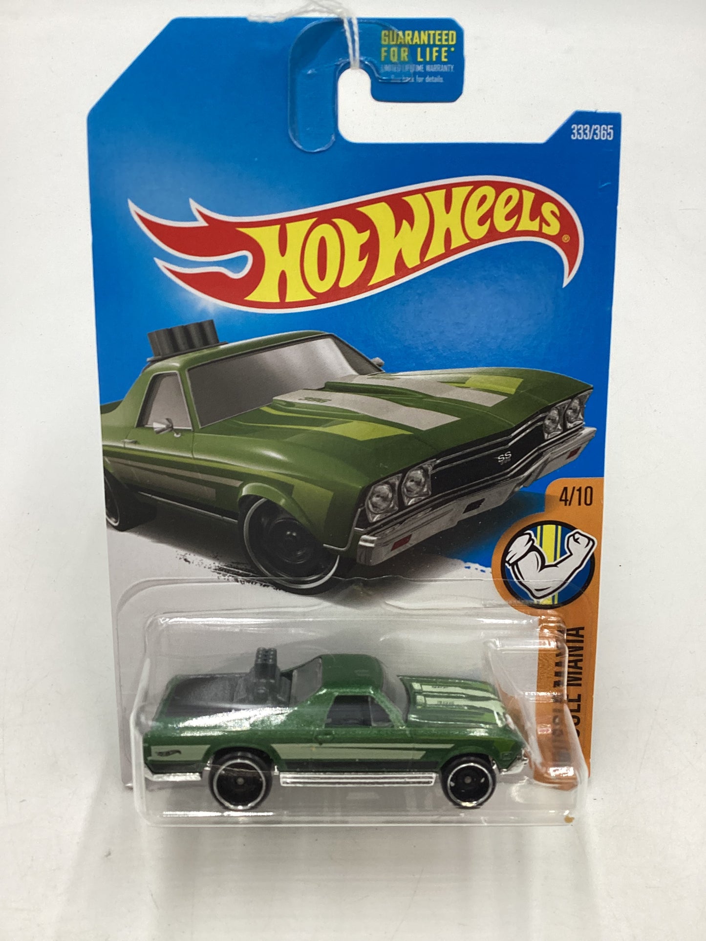 2017 Hot Wheels #333 68 El Camino Green 18E