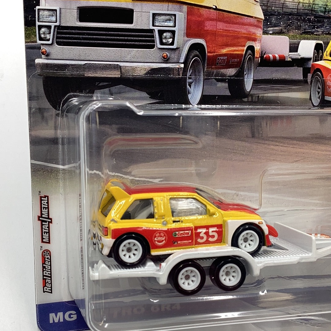 HOT WHEELS 2023 CAR CULTURE TEAM TRANSPORT #47 MG Metro 6R4 HW Rally Hauler 244G