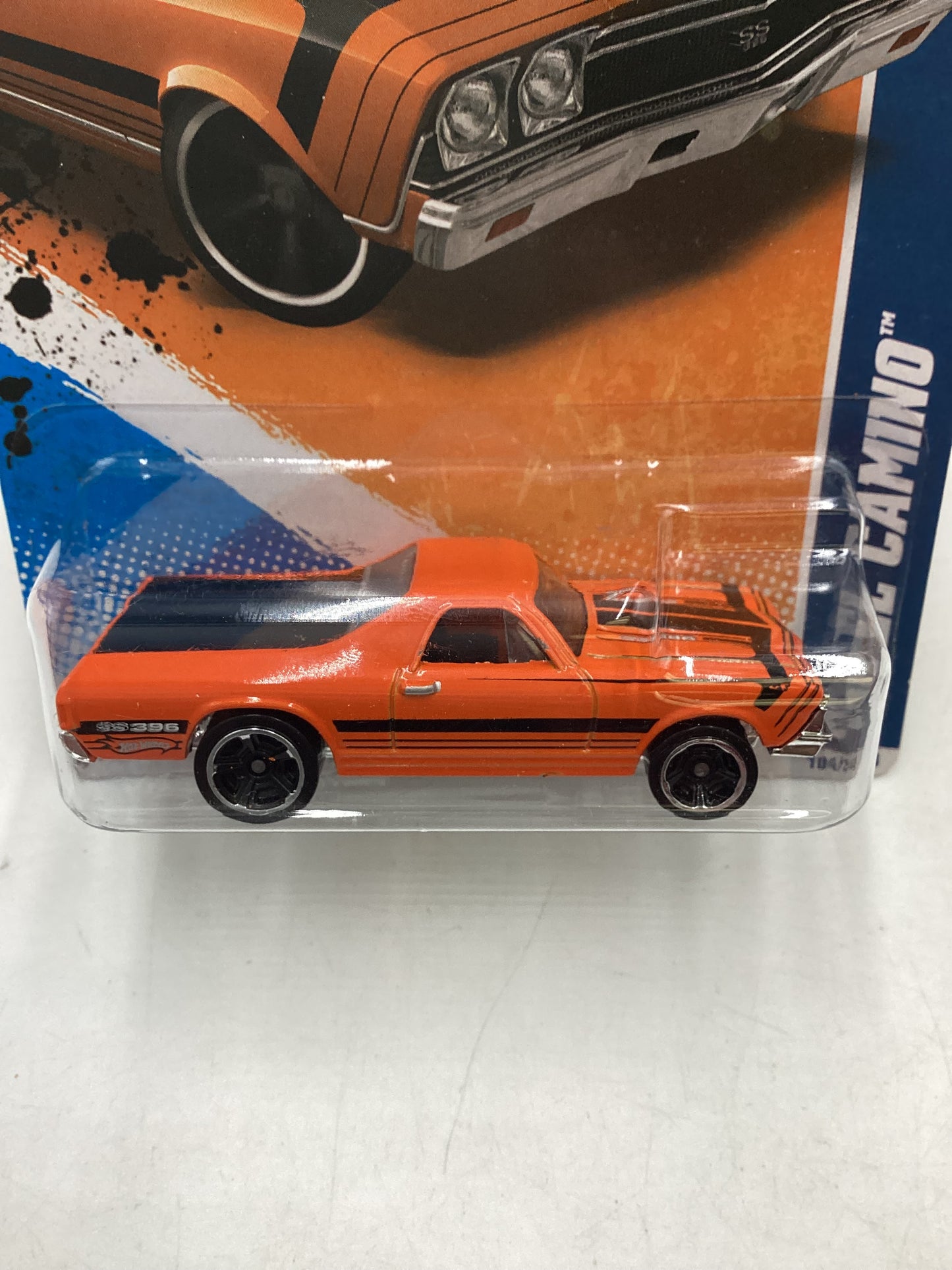 2011 Hot wheels #104 68 El Camino Orange 7i