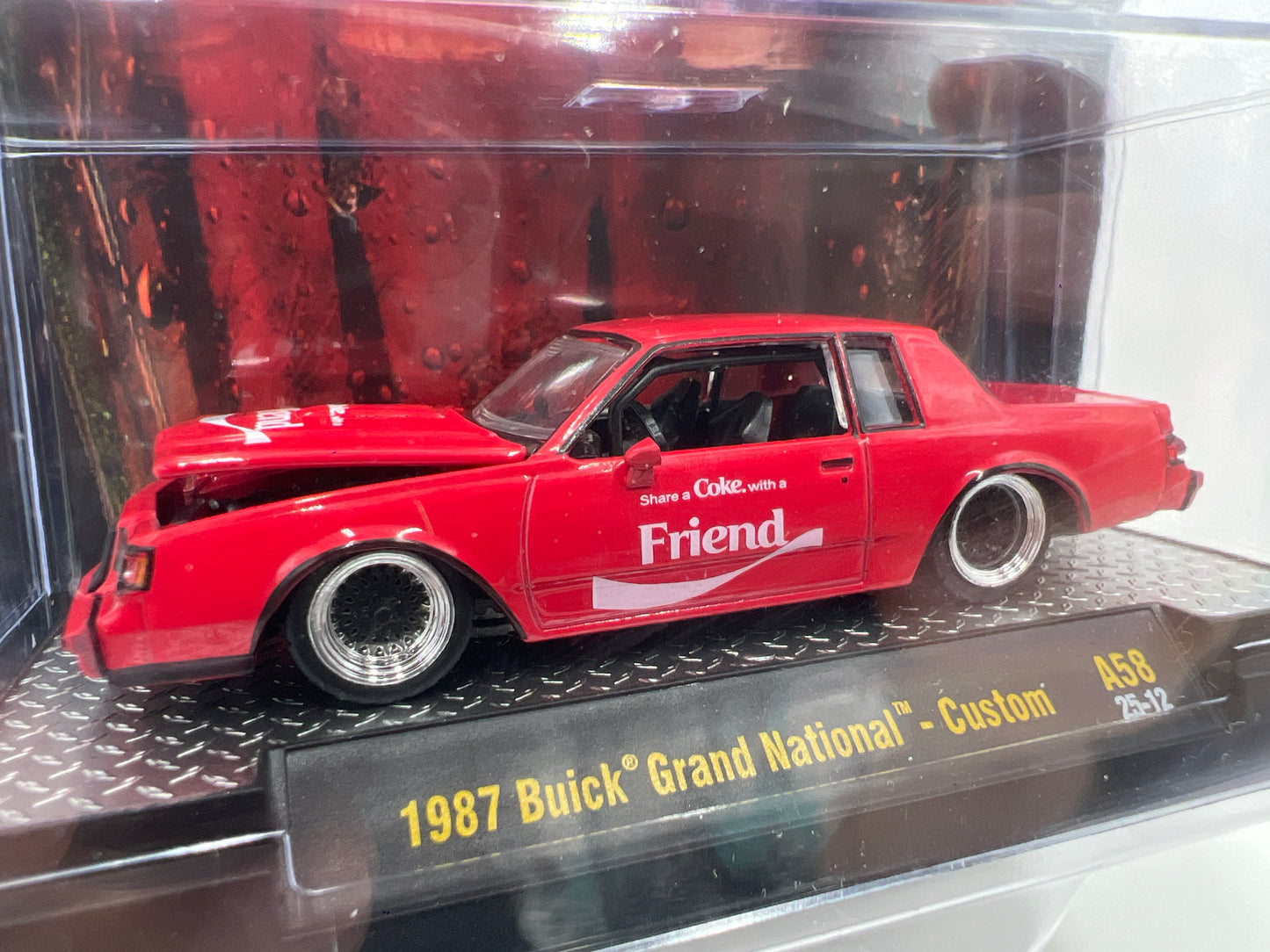 M2 Machines Coca Cola Friend 1987 Buick Grand National Red A58 204D