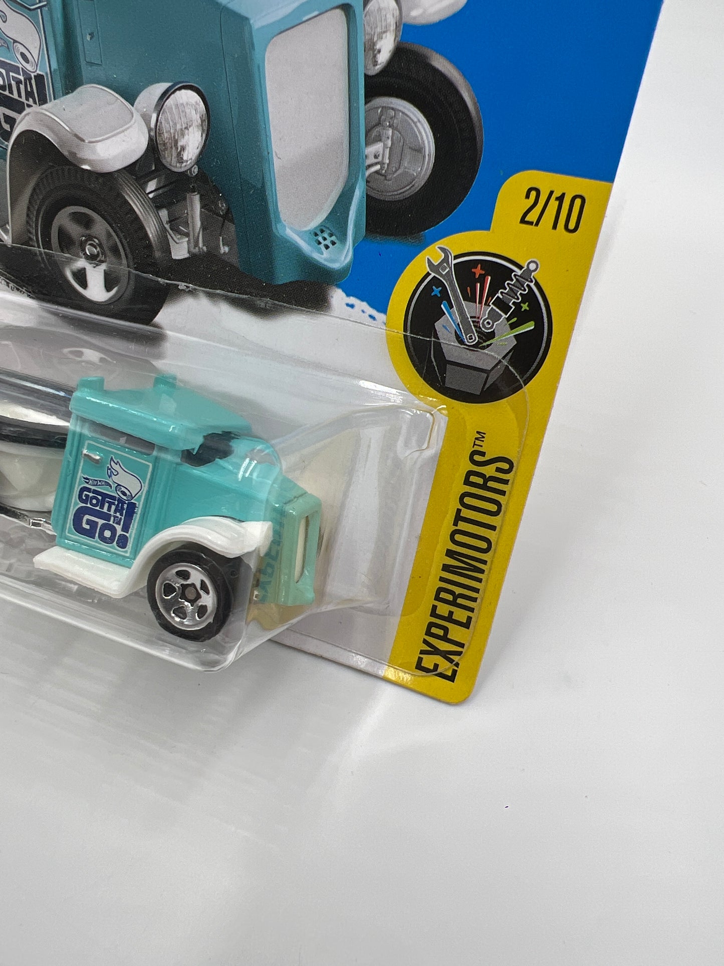 2017 Hot Wheels Experimotors #101 Gotta Go Blue 120H