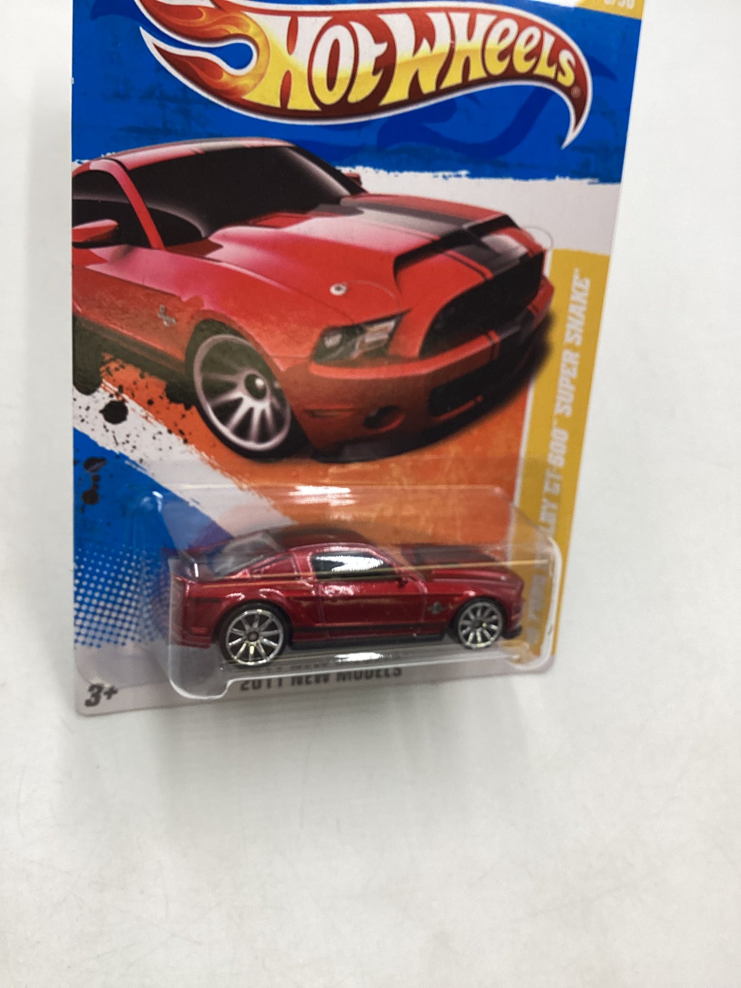 2011 Hot Wheels #3 10 Ford Shelby GT-500 Super Snake Red 25D