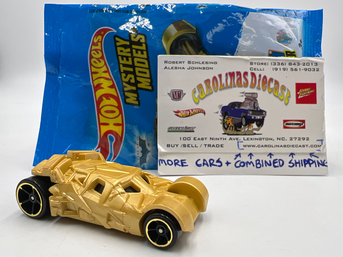 2017 Hot Wheels Mystery Models Series 1 #3 Chase Batmobile Tumbler Gold