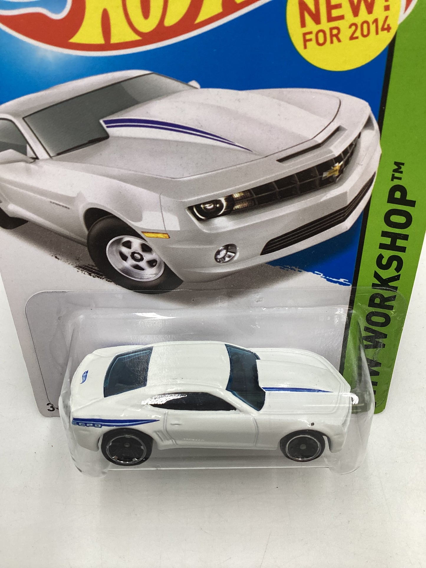 2014 Hot Wheels #229 White 14 Copo Camaro 16F