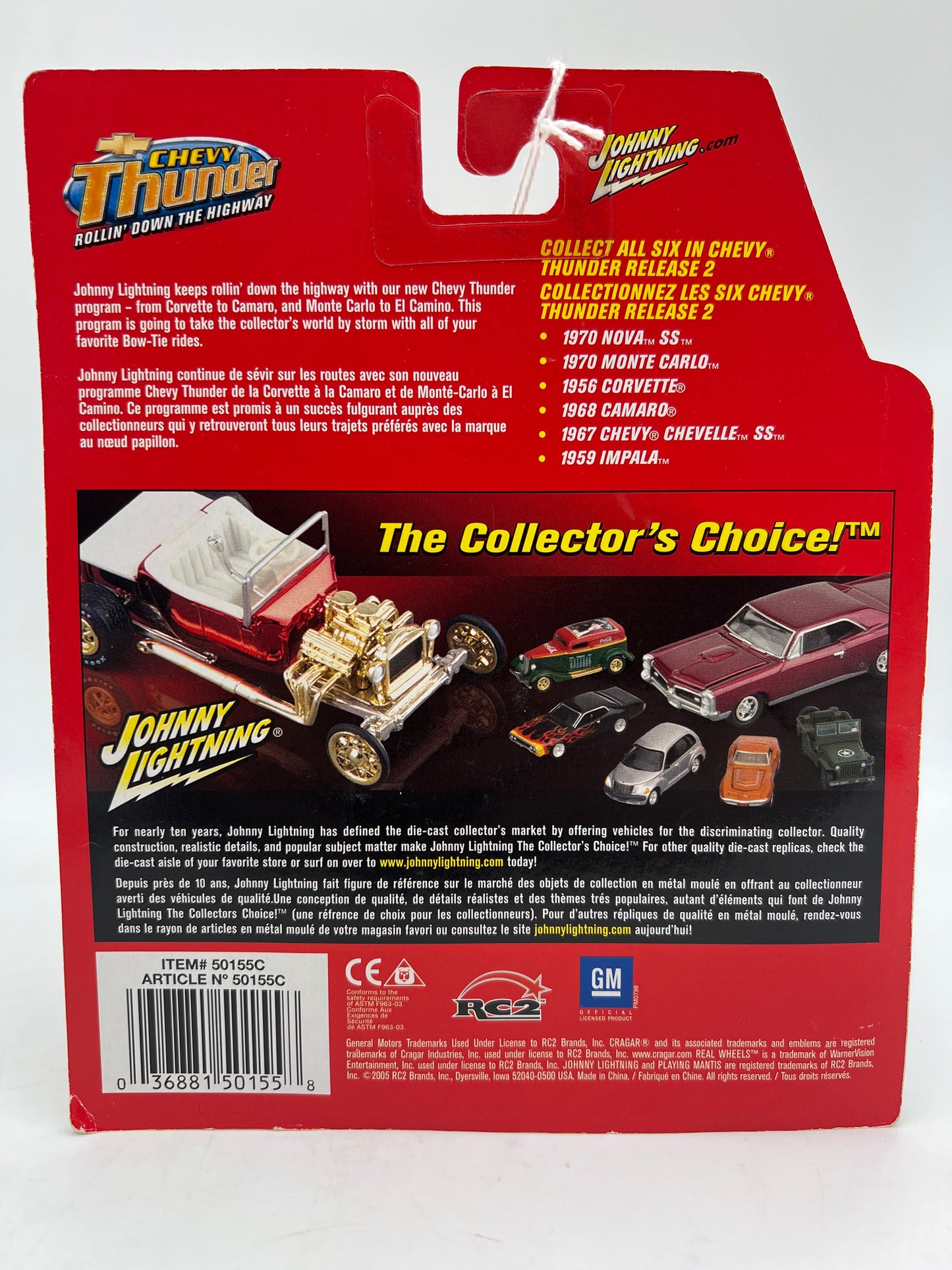 Johnny Lightning White Lightning CHASE Chevy Thunder #13 1970 Chevy Nova SS Black