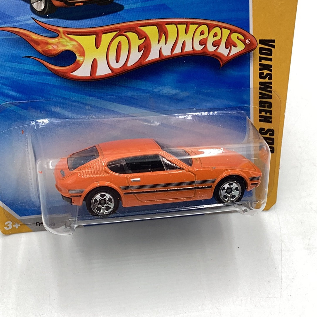 2010 Hot Wheels #46 Volkswagen SP2 orange international short card 240D