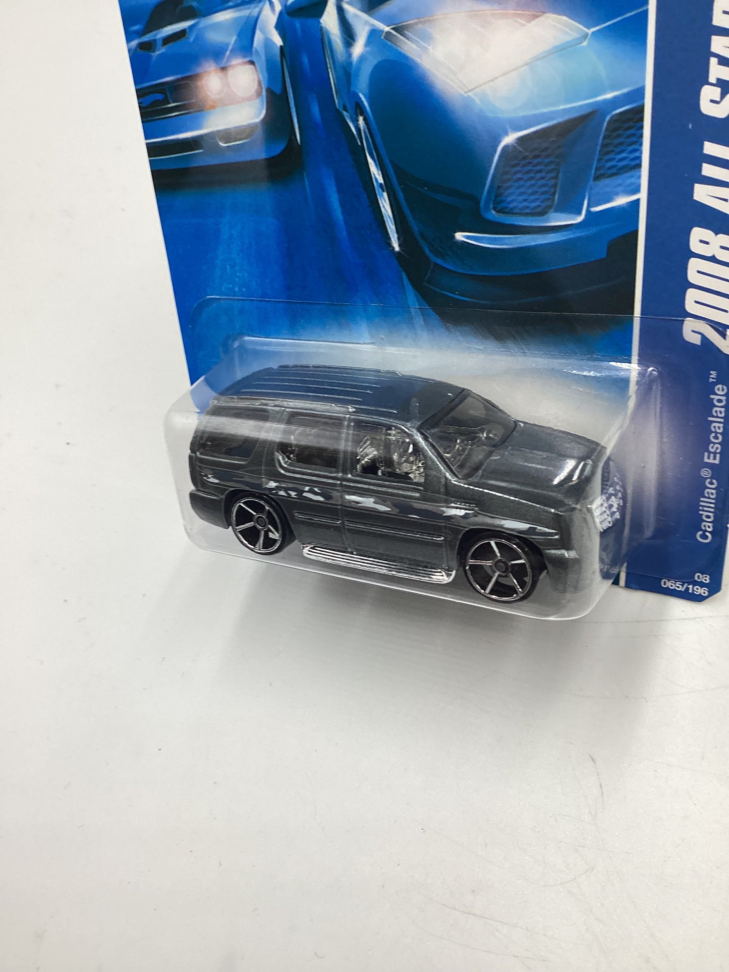 2008 Hot Wheels All Stars #65 Cadillac Escalade Gray (Chrome Logo Base) 57D