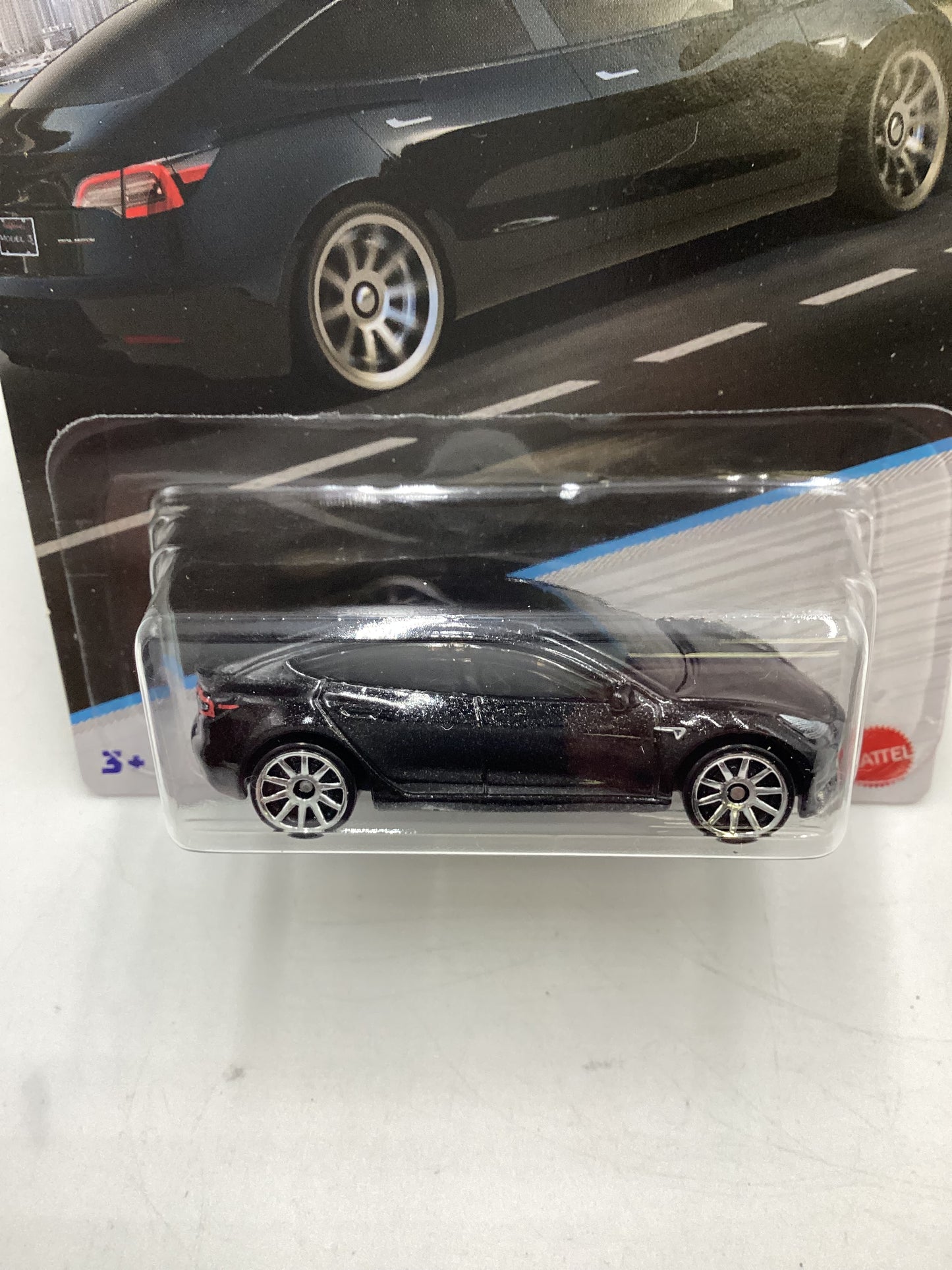 Hot Wheels Walmart Exclusive Luxury Sedans #3 Tesla Model 3 Black 158C