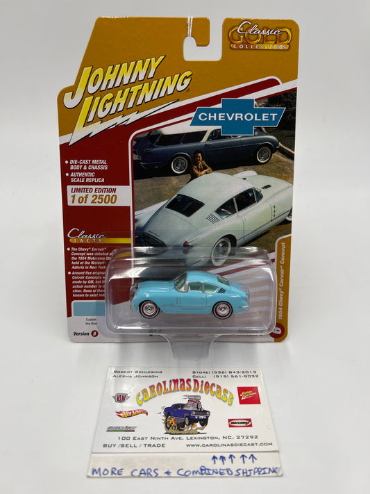 Johnny Lightning Classic Gold Release 2 Version B 1954 Chevy Corvair Concept Light Blue 229C