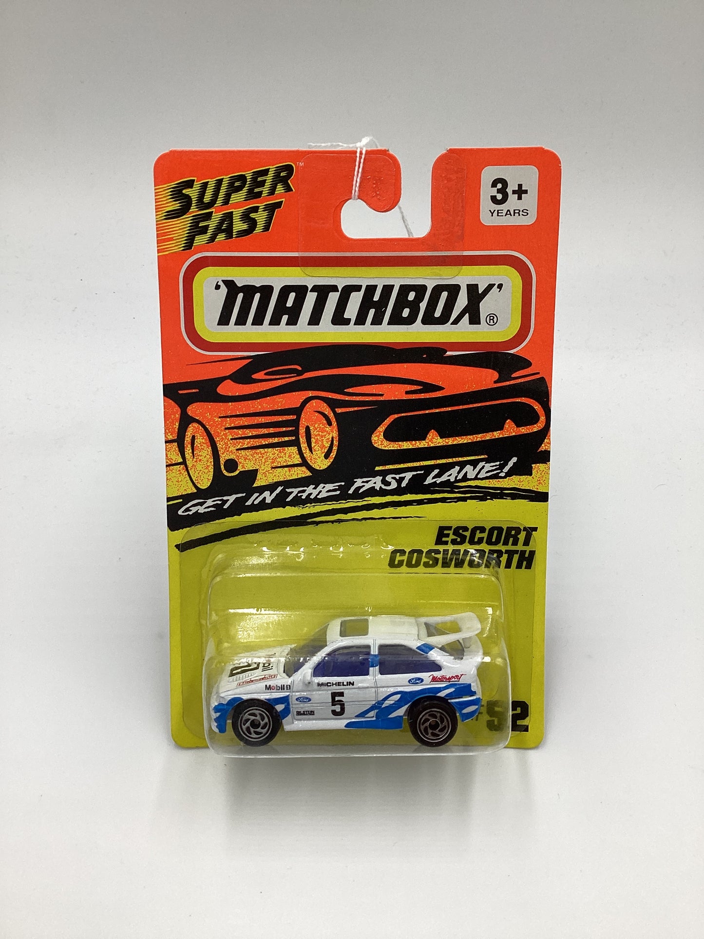 Matchbox Super Fast Get In The Fast Lane #52 Escort Cosworth White 207B