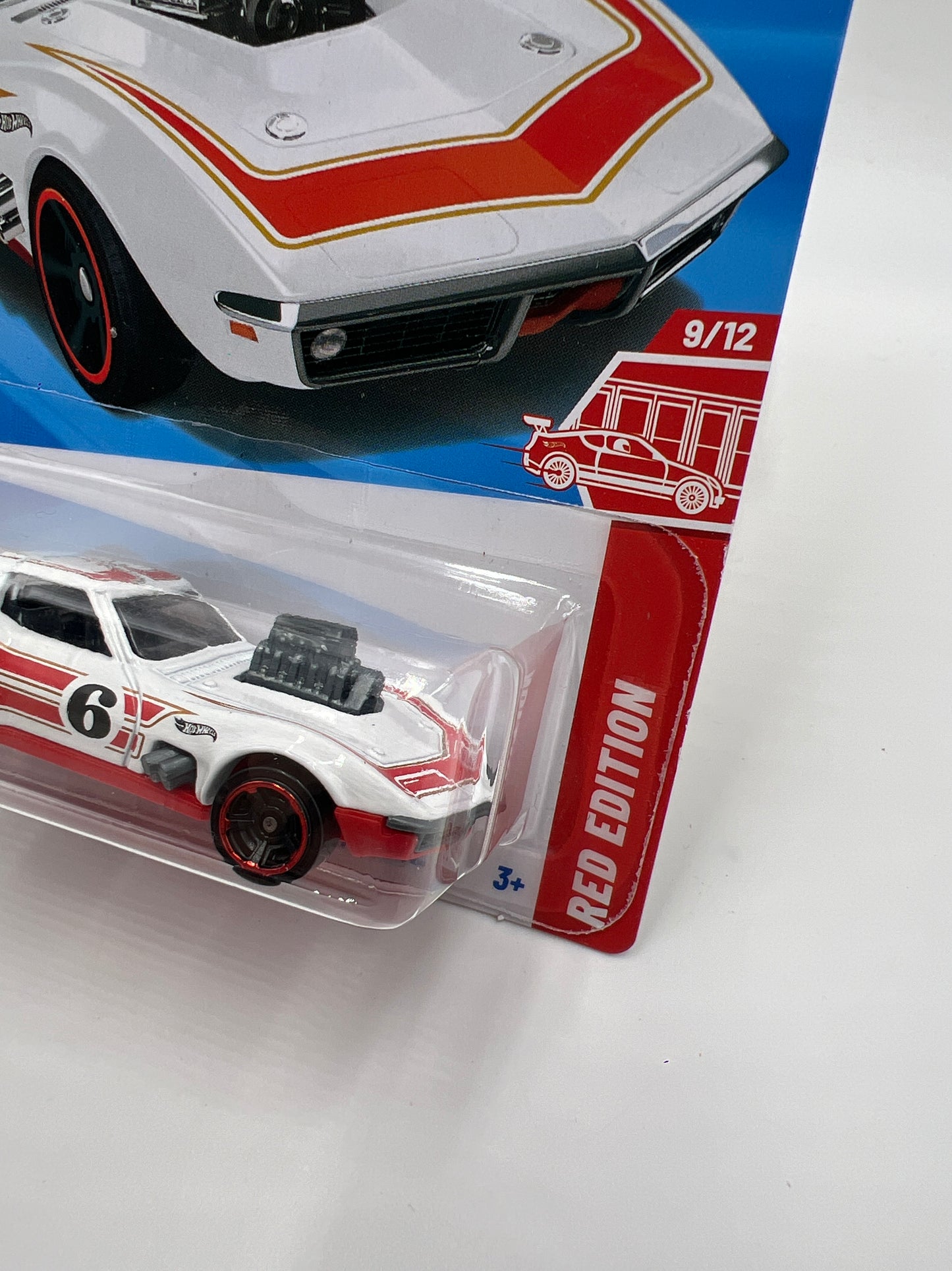 2025 Hot Wheels Target Exclusive Red Edition #134 68 Corvette Gas Monkey Garage White 143C