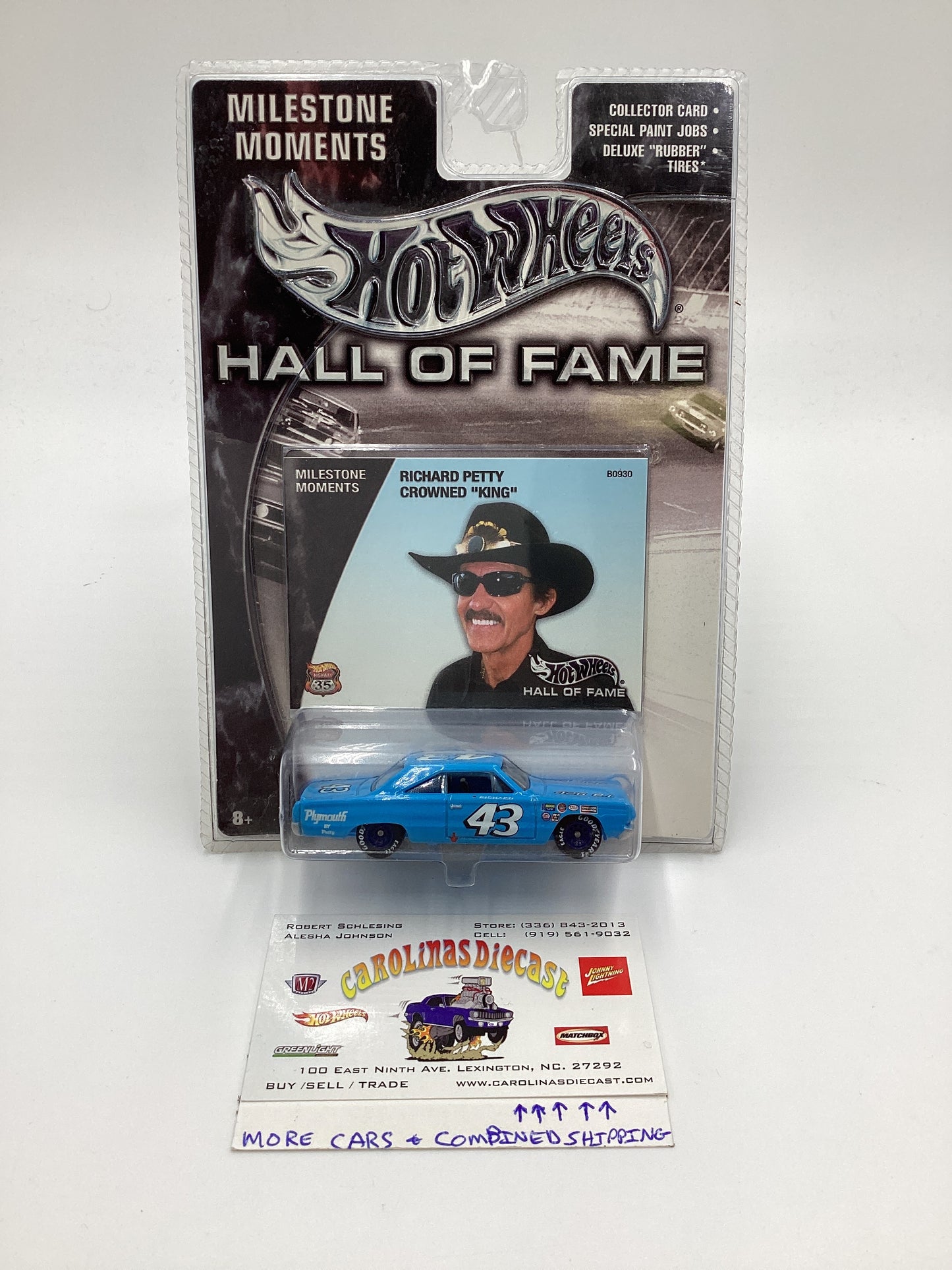 Hot Wheels Hall Of Fame Milestone Moments 67 Plymouth Richard Petty Crowned King Blue (SR)