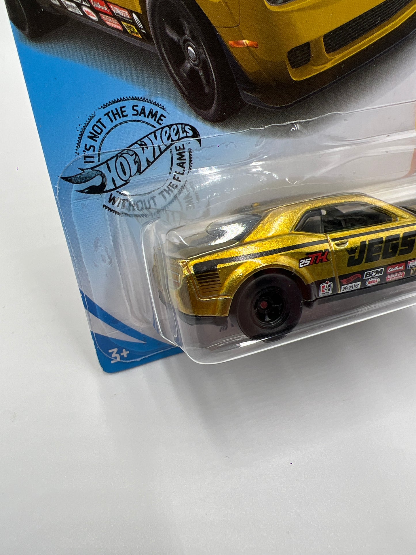 2020 Hot Wheels Super Treasure Hunt #234 18 Dodge Challenger SRT Demon Gold JEGS W/ Protector