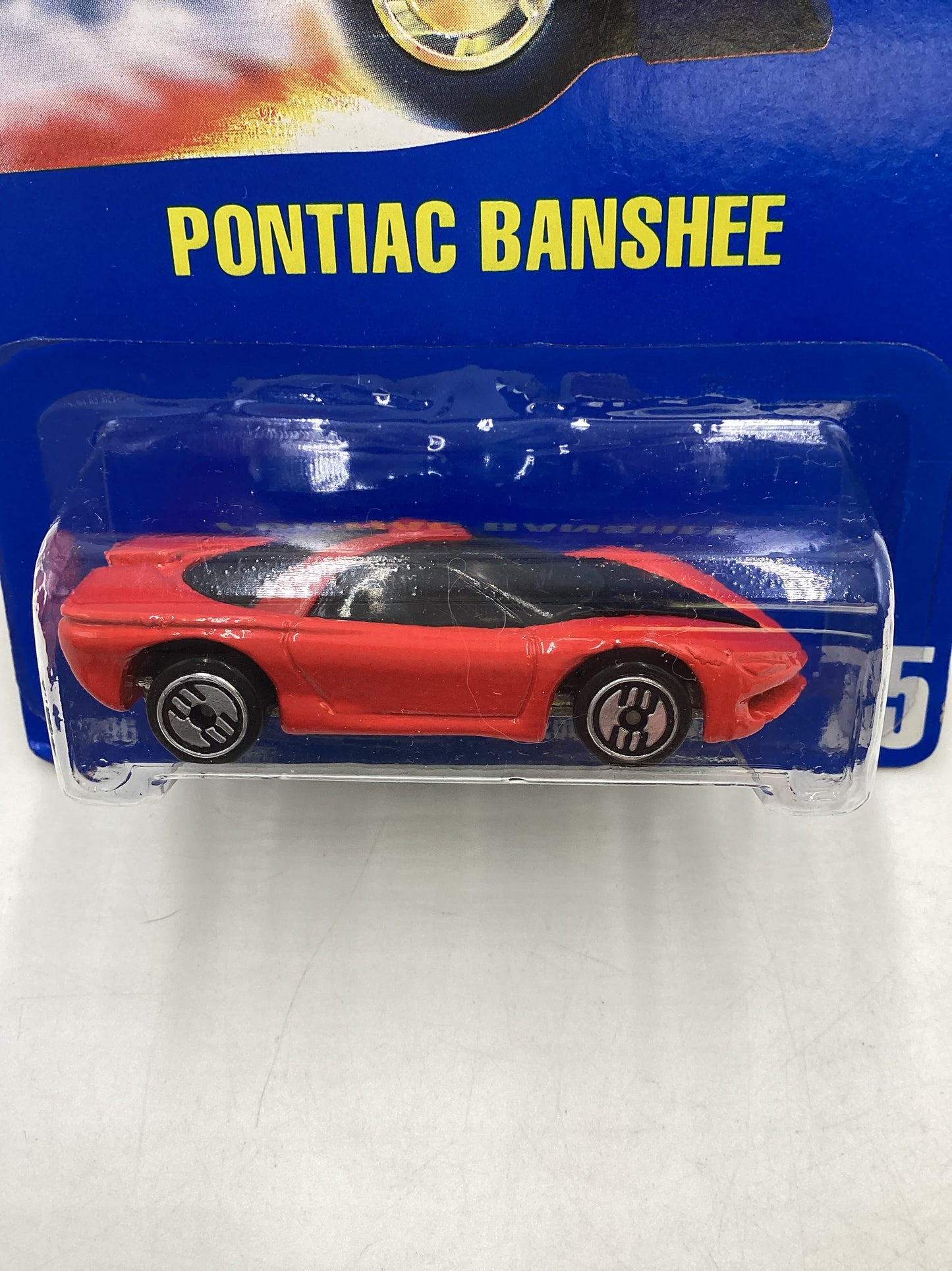 Hot Wheels Blue Card Collector No. 75 Pontiac Banshee Red UH Chrome Wheels 238H