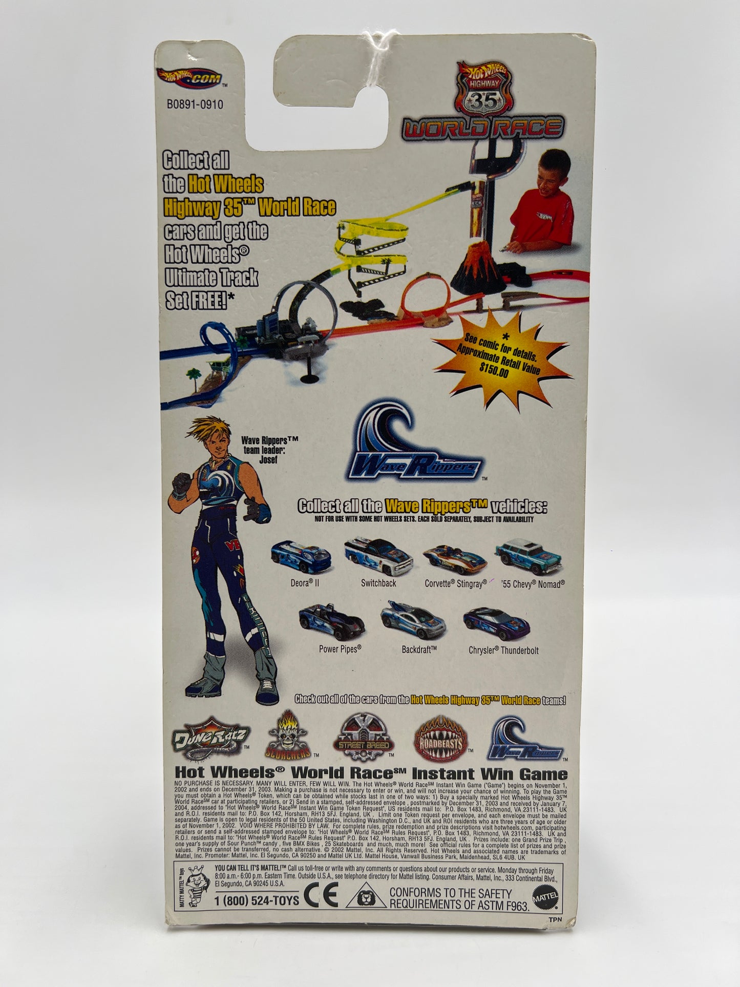 Hot Wheels Highway 35 World Race Wave Rippers #1 Deora II VHTF