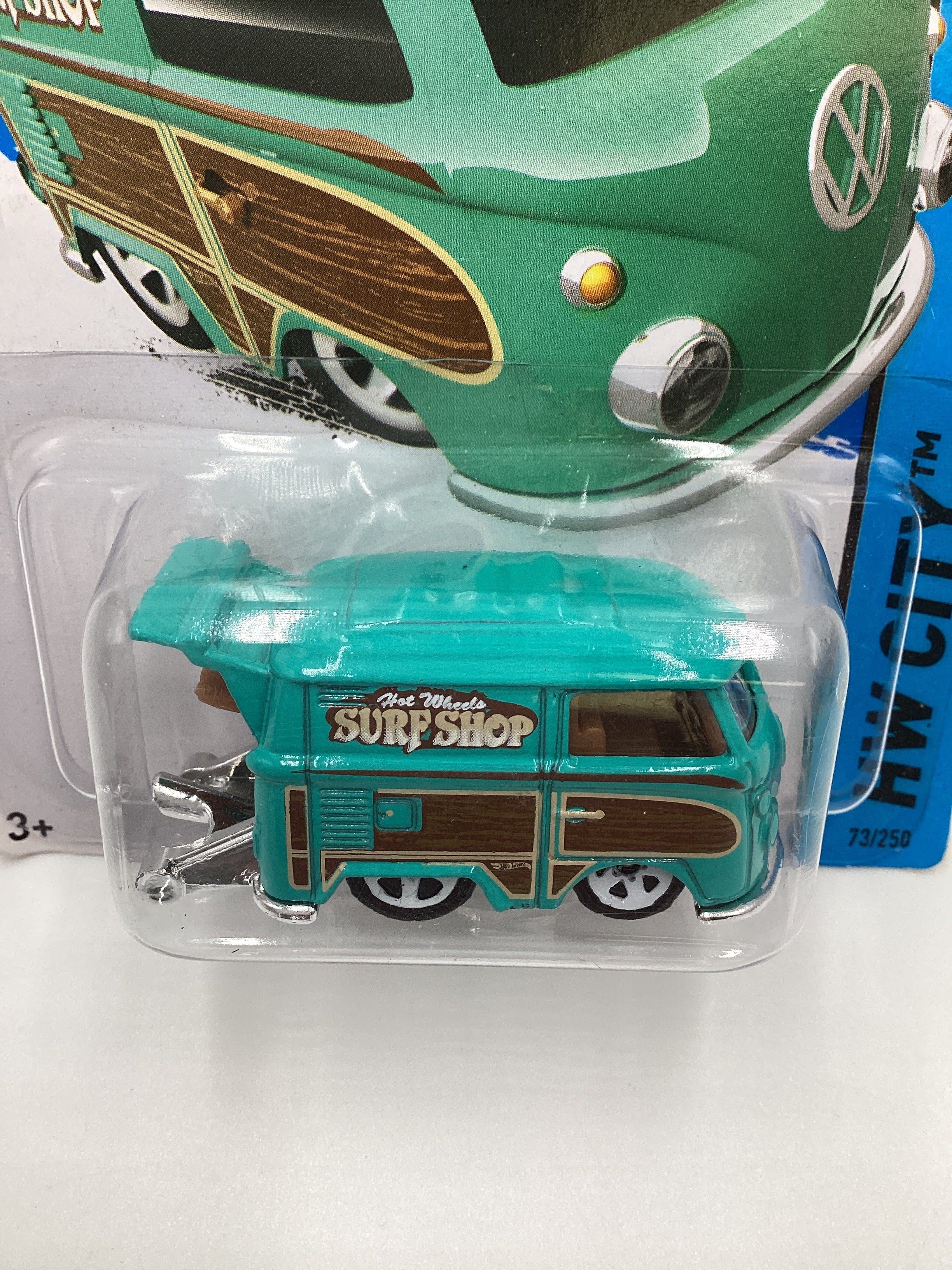 2015 Hot Wheels #73 Volkswagen Kool Kombi Surf Shop Turquoise