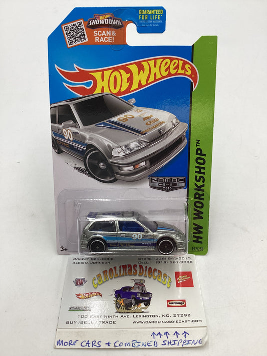 2015 Hot Wheels #197 Zamac 90 Honda Civic EF W/ Protector