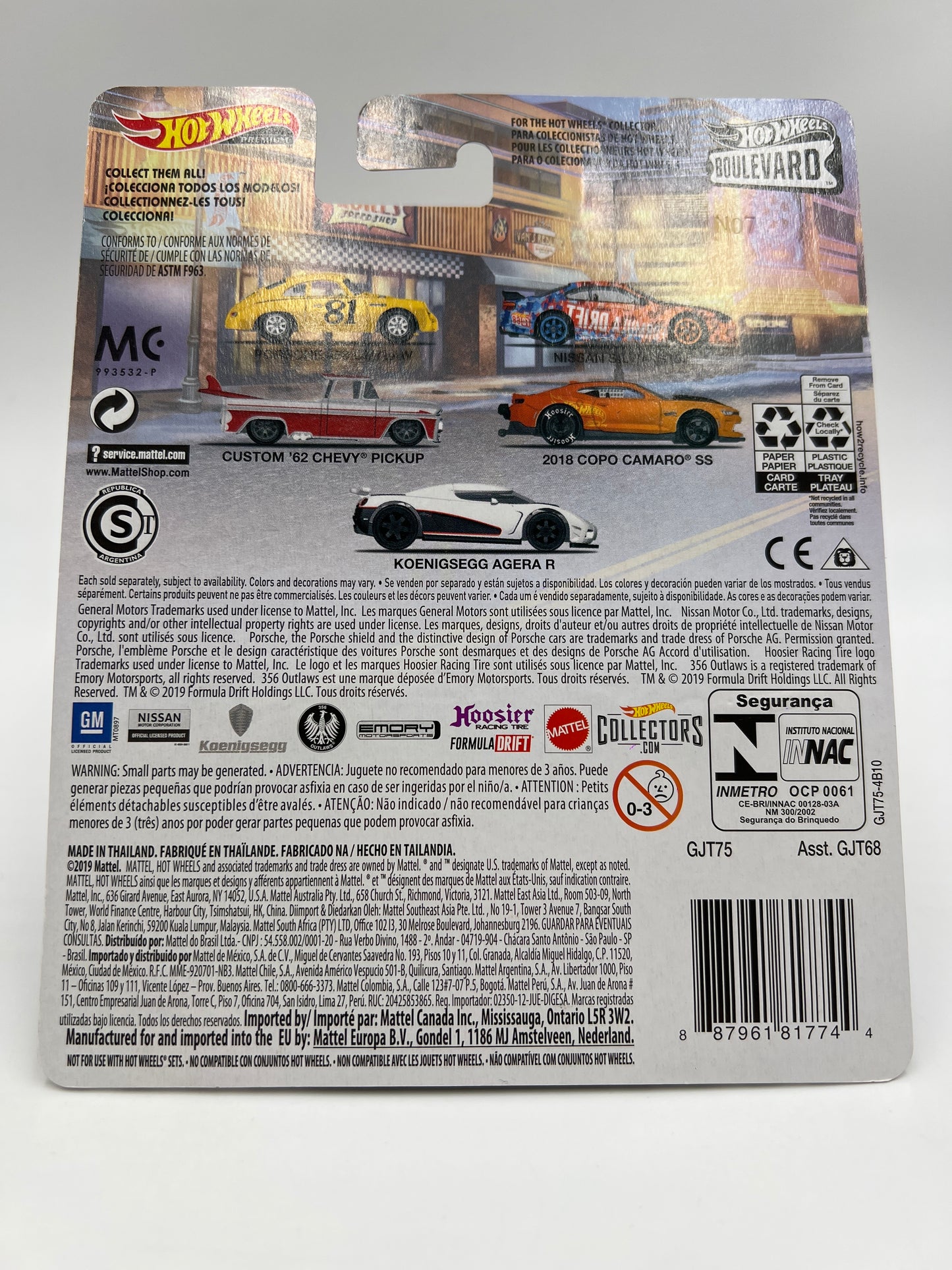 Hot Wheels Premium Boulevard #7 Nissan Silvia S15 Formula Drift W/Protector