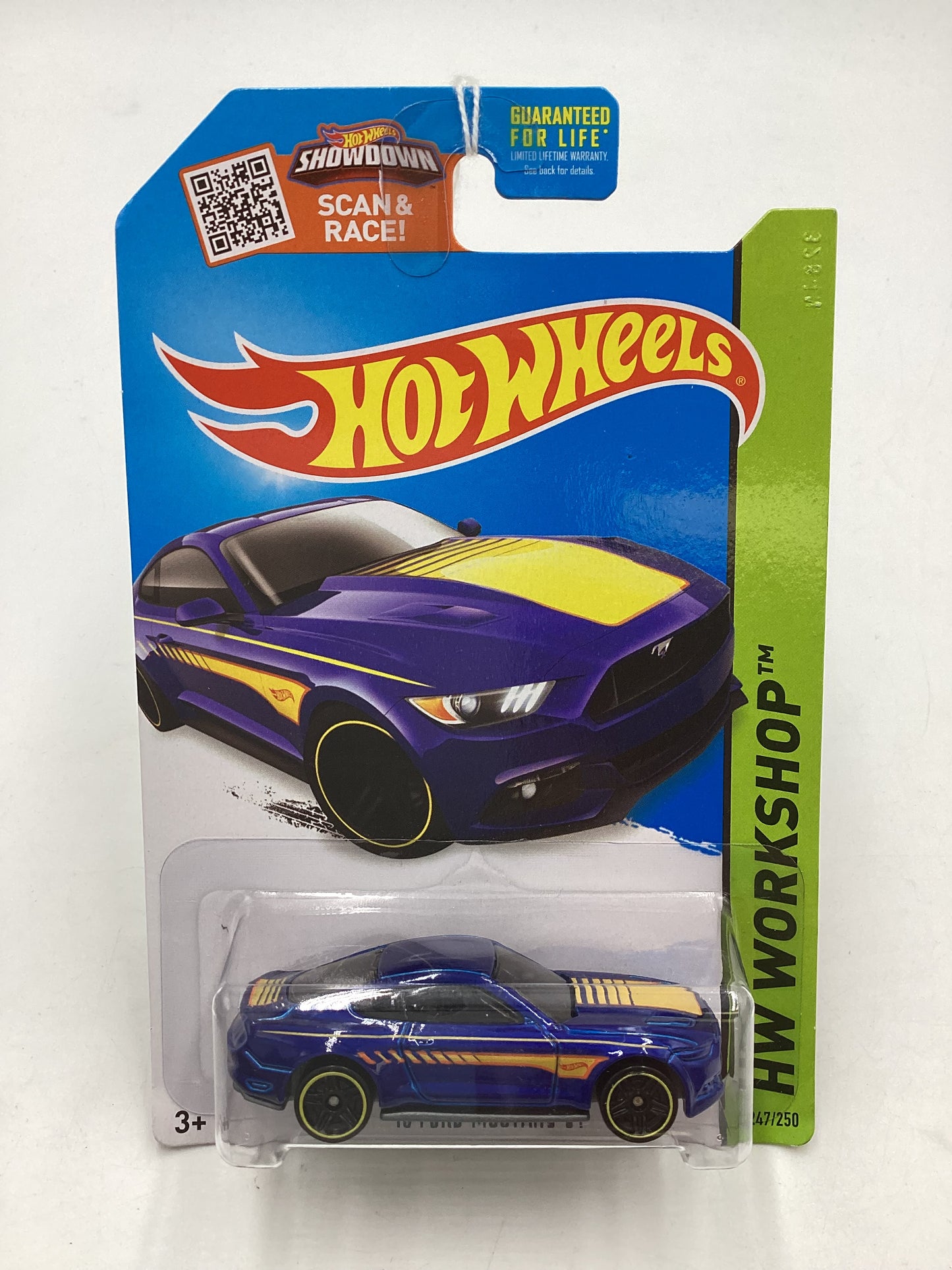 2015 Hot Wheels Workshop #247 15 Ford Mustang GT Blue 31D