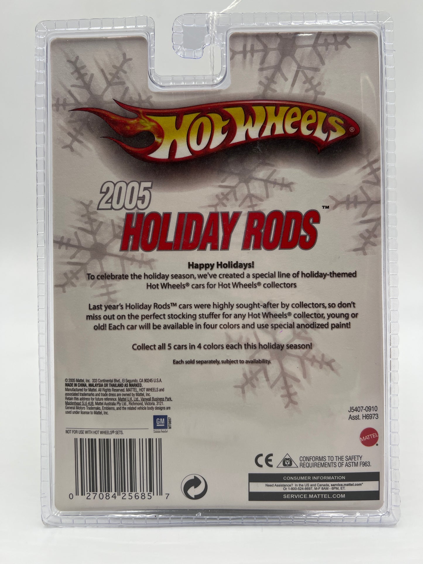 Hot Wheels 2005 Holiday Rods #1 1967 Pontiac GTO Satin Red