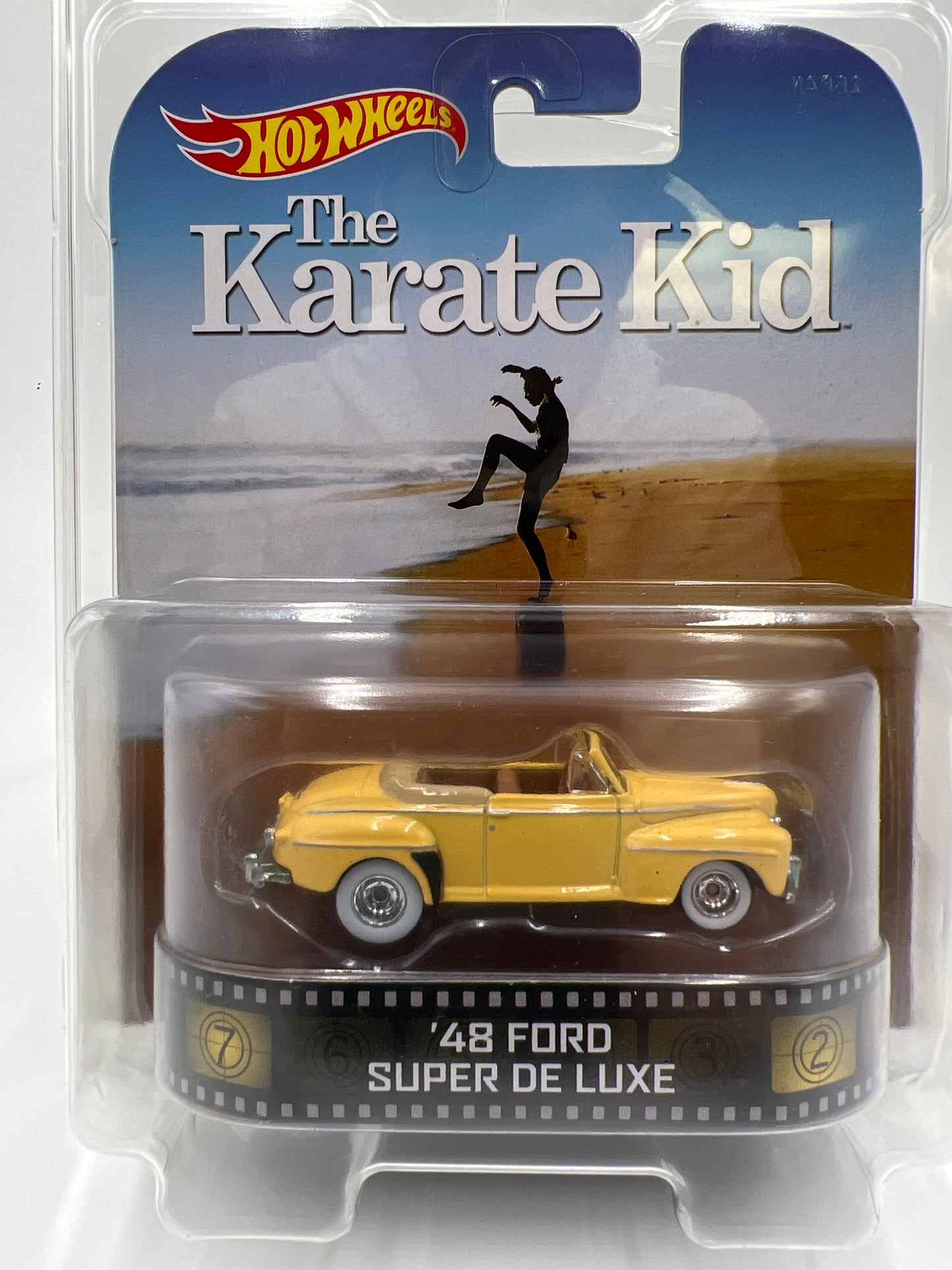 Hot Wheels Retro Entertainment The Karate Kid 48 Ford Super De Luxe Yellow W/Protector