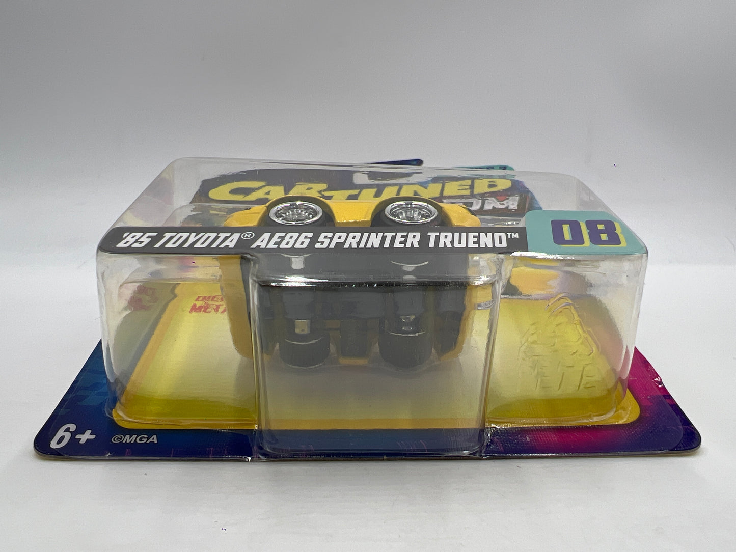 2025 MGA Car Tuned JDM Series 3 #8 85 Toyota AE86 Sprinter Trueno Yellow