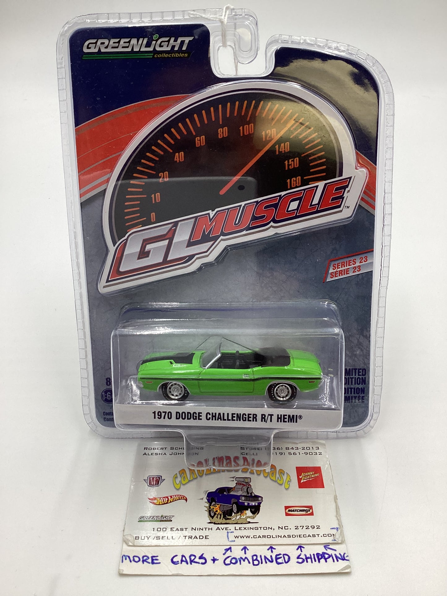 Greenlight Series 23 GL Muscle 1970 Dodge Challenger R/T Hemi Green 178E