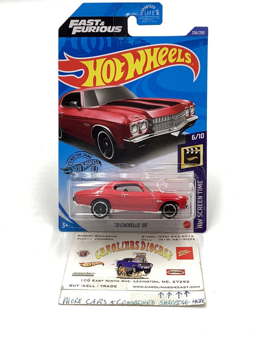 2020 hot wheels #236 70 Chevelle SS fast and furious 6A