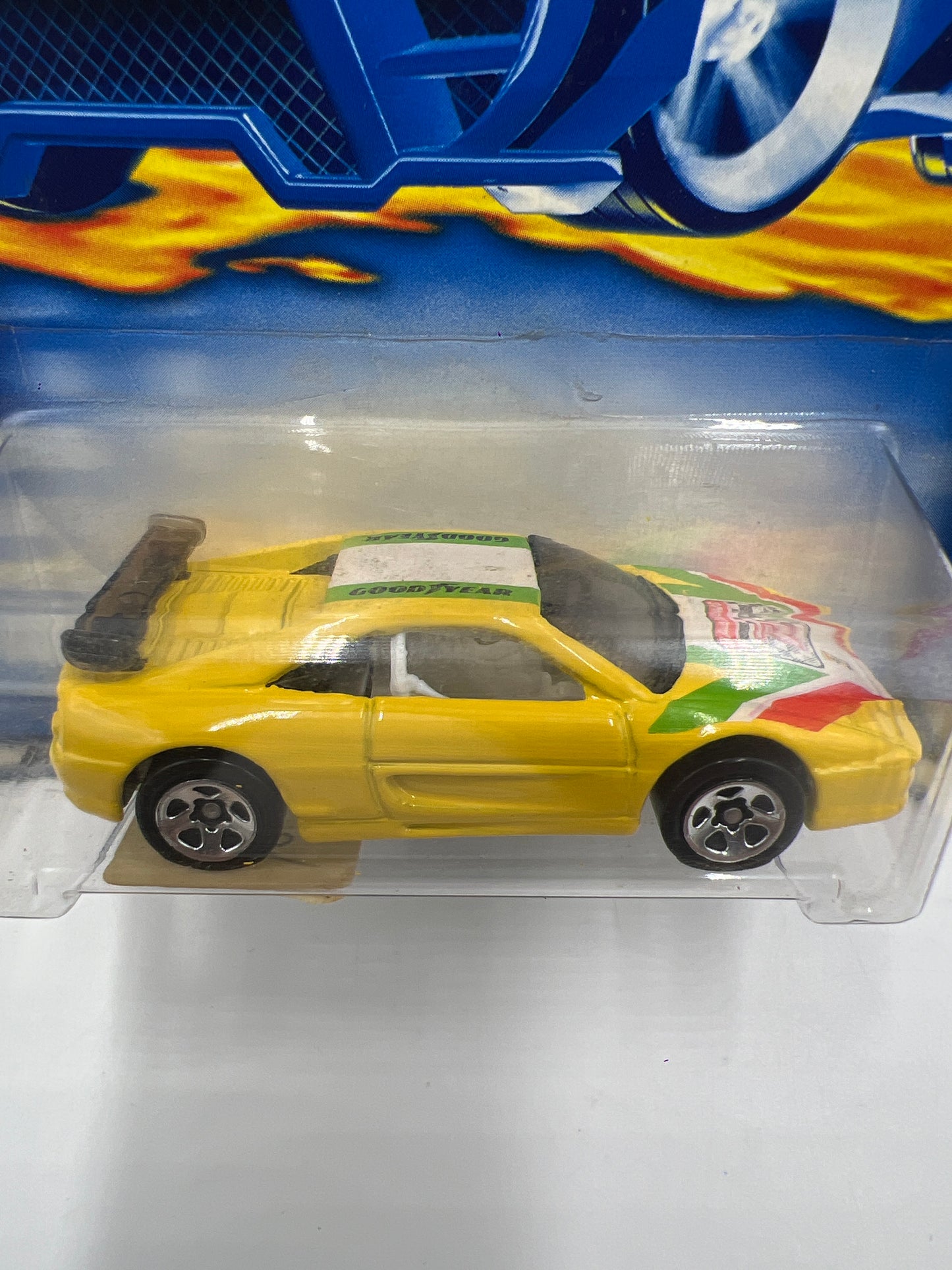 2001 Hot Wheels #191 Ferrari F355 Yellow 5SP Wheels