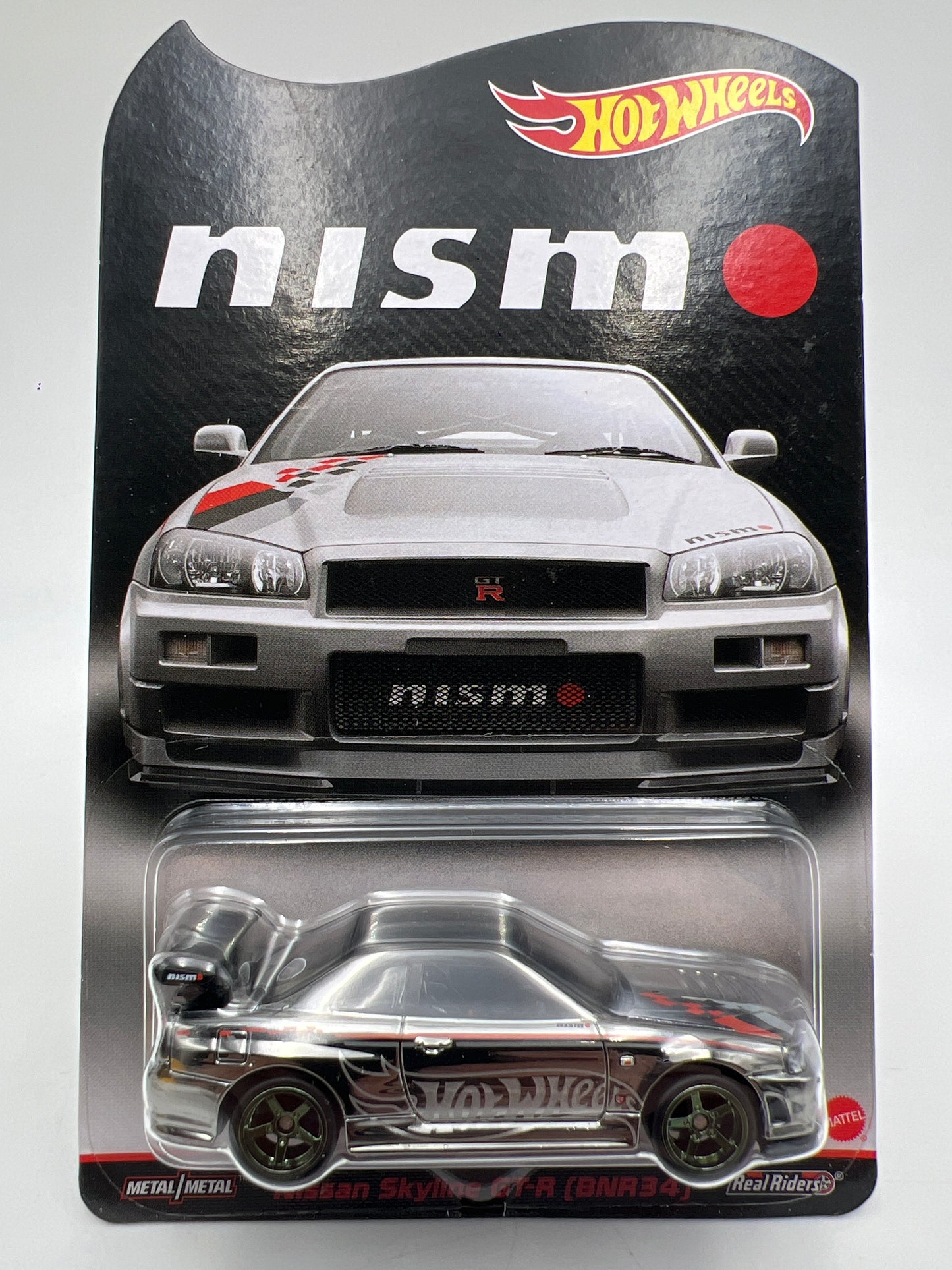 Hot Wheels RLC #14480/30000 Nismo Nissan Skyline GT-R BNR34 Chrome W/Protector