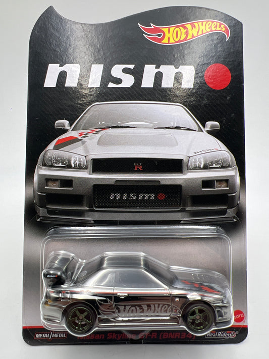 Hot Wheels RLC #14480/30000 Nismo Nissan Skyline GT-R BNR34 Chrome W/Protector