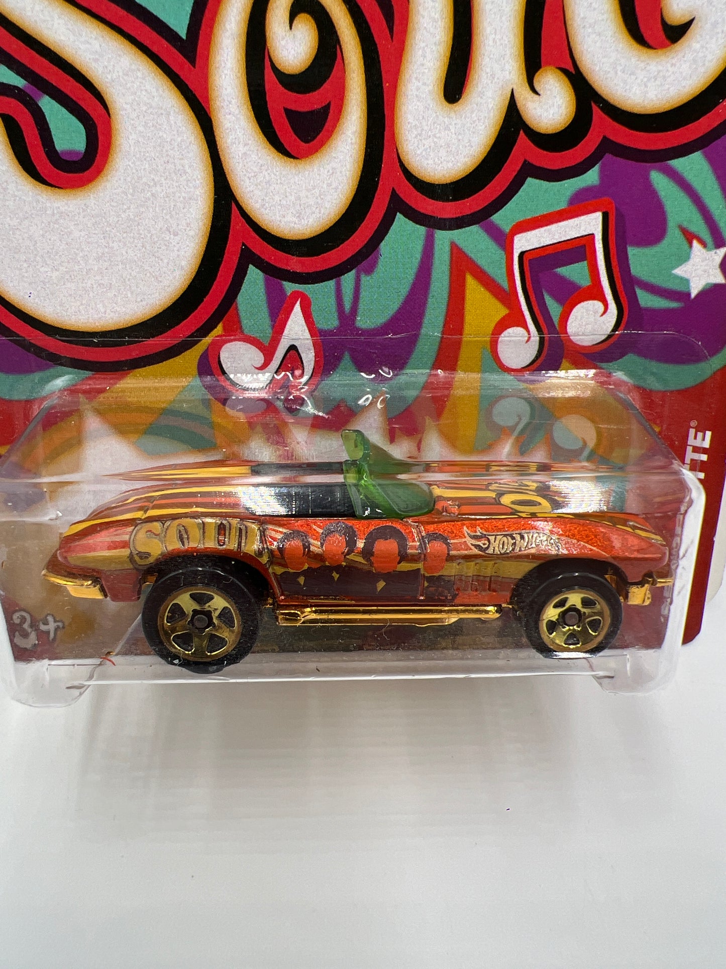 2013 Hot Wheels Jukebox #16 Soul 65 Corvette Orange 152F