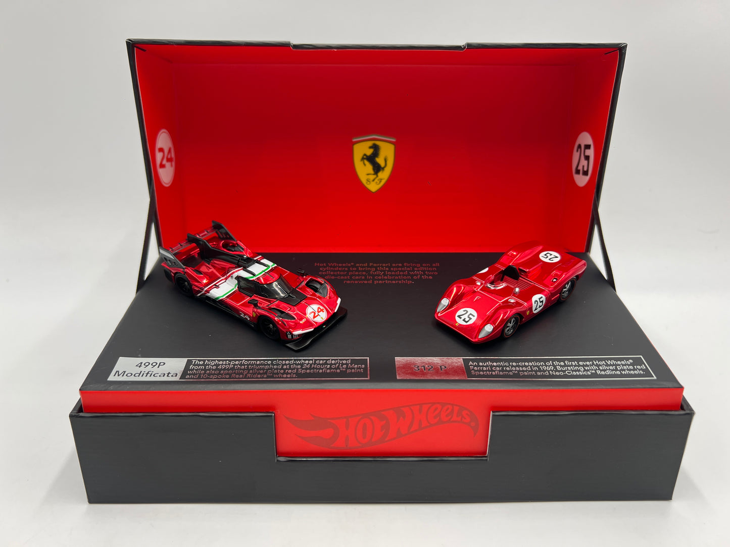 2025 Hot Wheels RLC Ferrari Heritage Set Ferrari 499P Modificata & Ferrari 312 P Spectraflame Red
