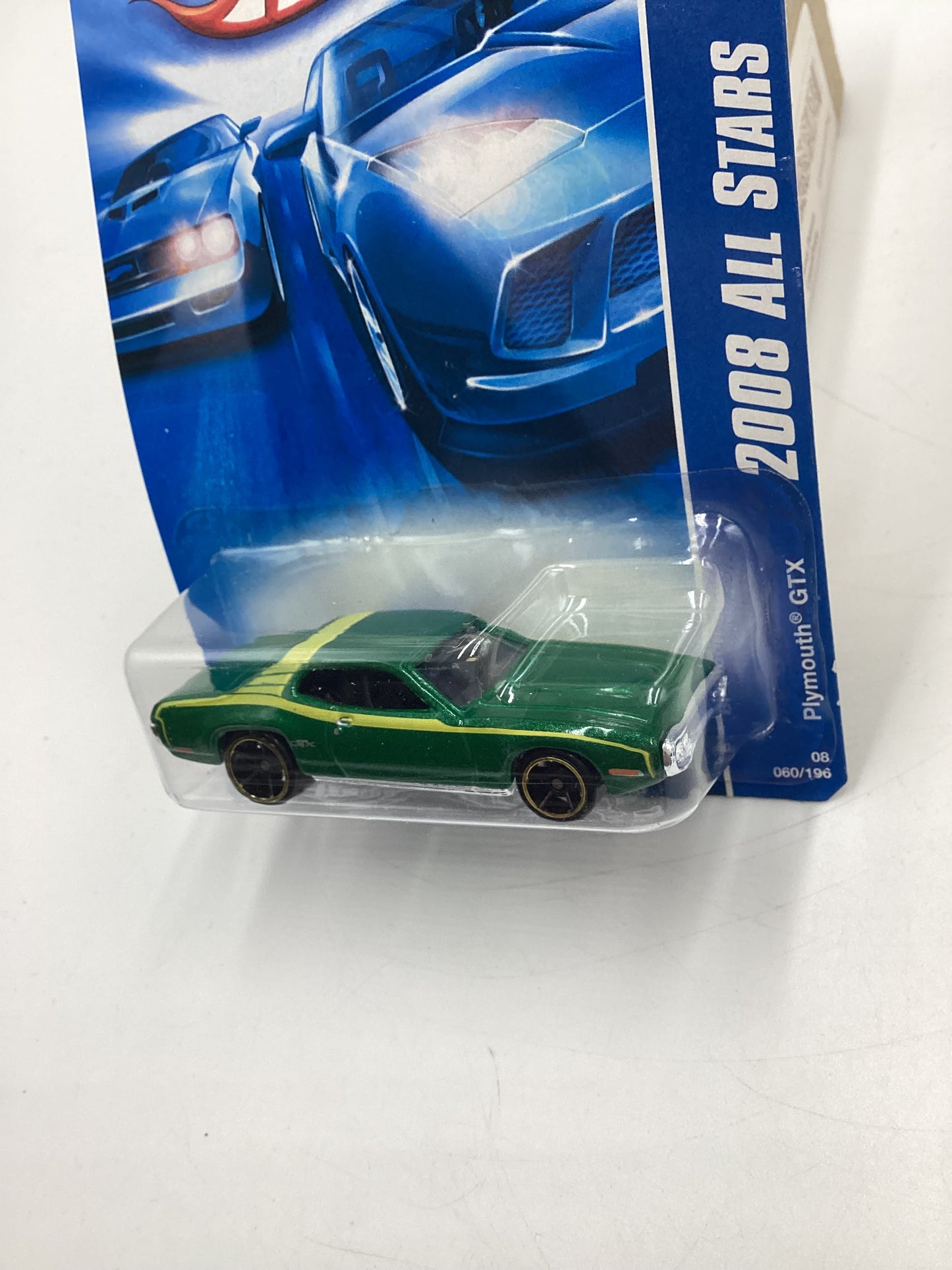 2008 Hot Wheels All Stars #60 Plymouth GTX Green