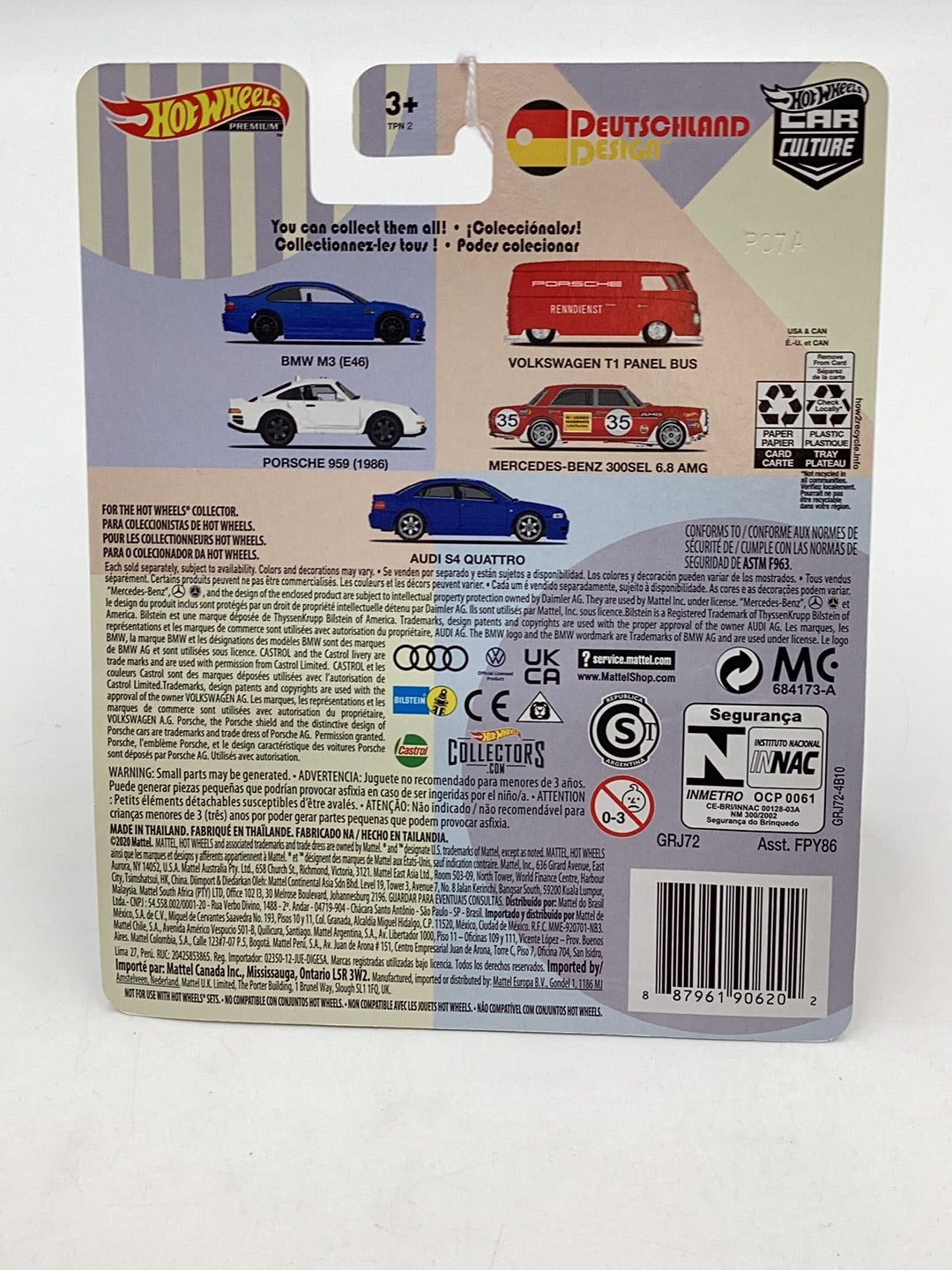 2021 Hot wheels car culture Deutschland Design BMW M3 E46 1/5 252D