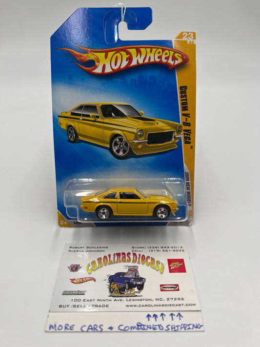 2009 Hot Wheels New Models #23 Custom V-8 Vega Yellow 8H