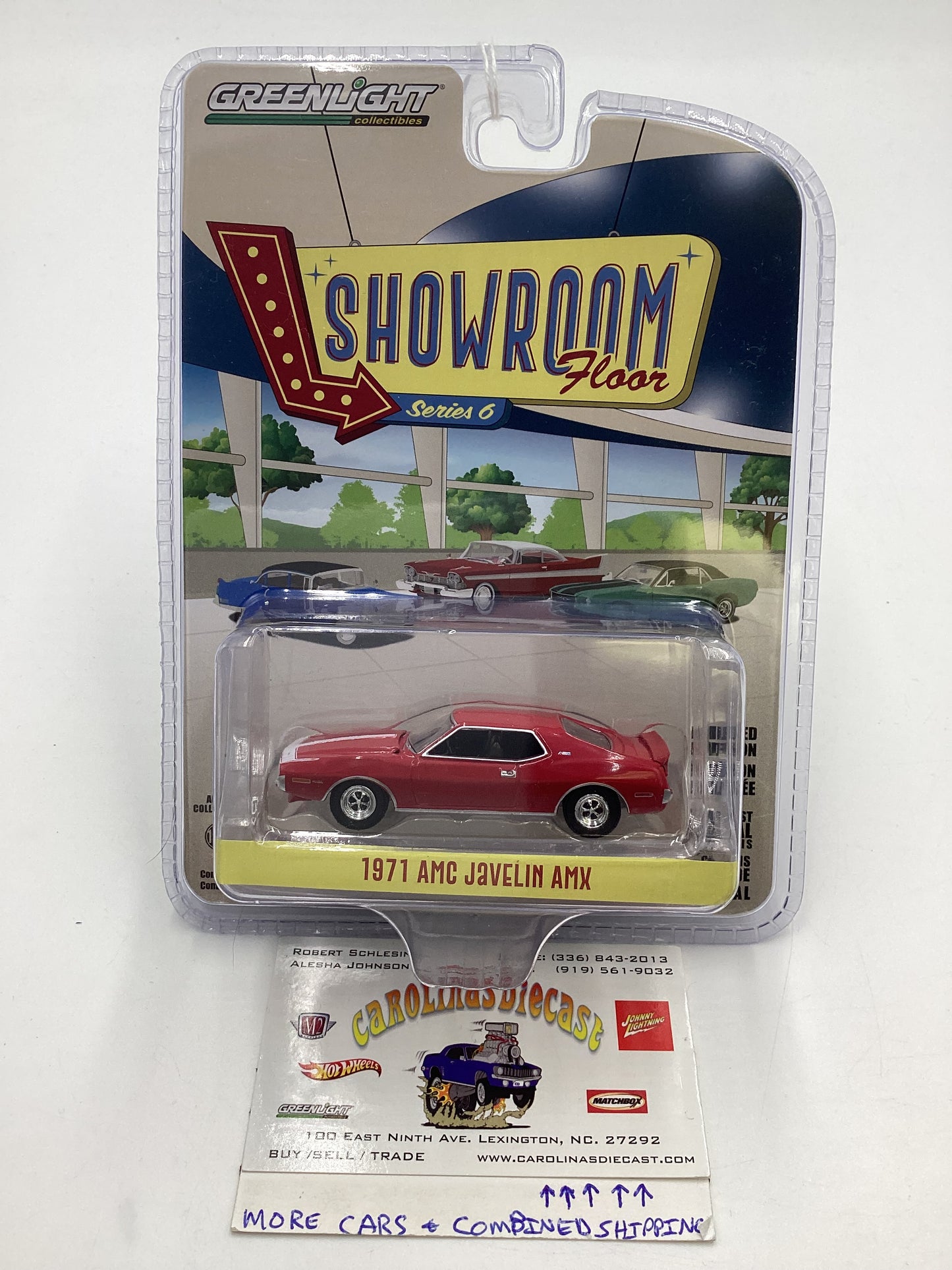 Greenlight GL Showroom Floor Series 6 1971 AMC Javelin AMX Red 178A