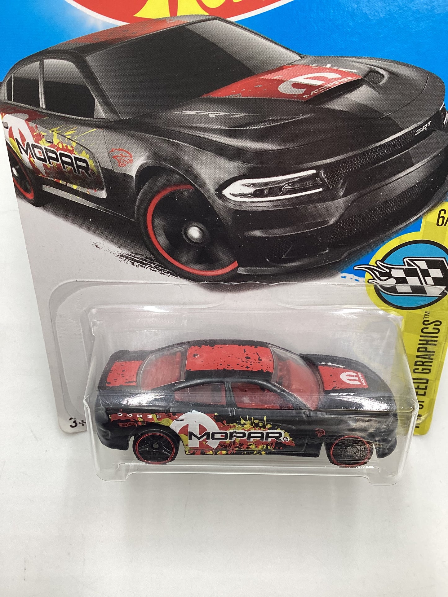 2017 Hot Wheels #106 Speed Graphics 15 Dodge Charger SRT Black 39E