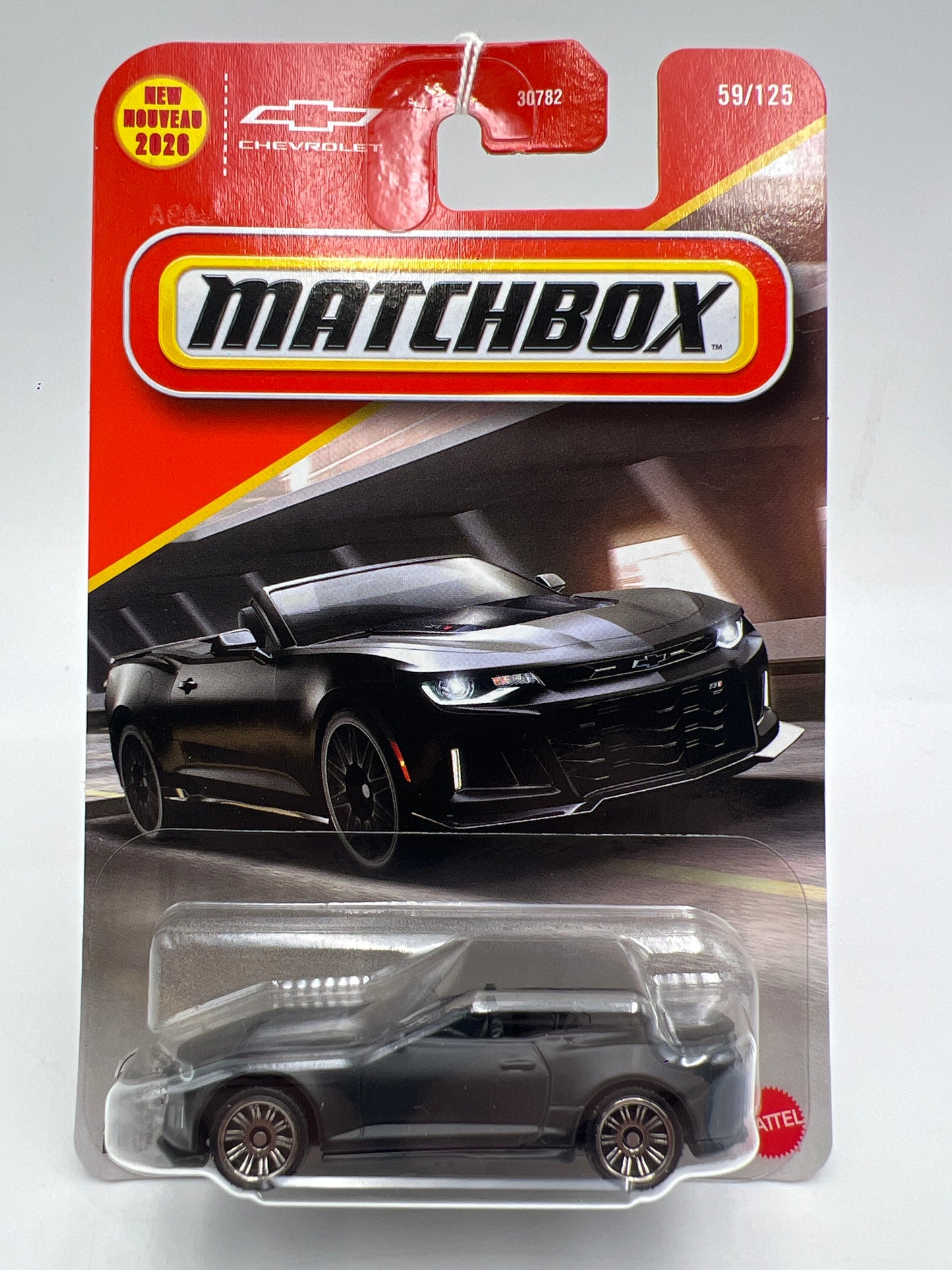 2026 Matchbox #59 2024 Chevrolet Camaro ZL1 Convertible Matte Black