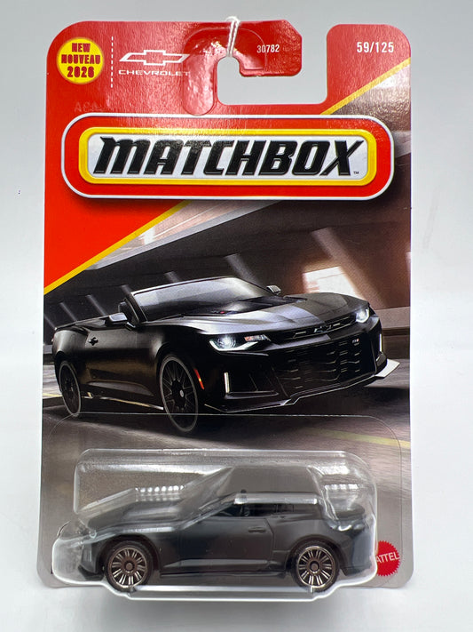 2026 Matchbox #59 2024 Chevrolet Camaro ZL1 Convertible Matte Black