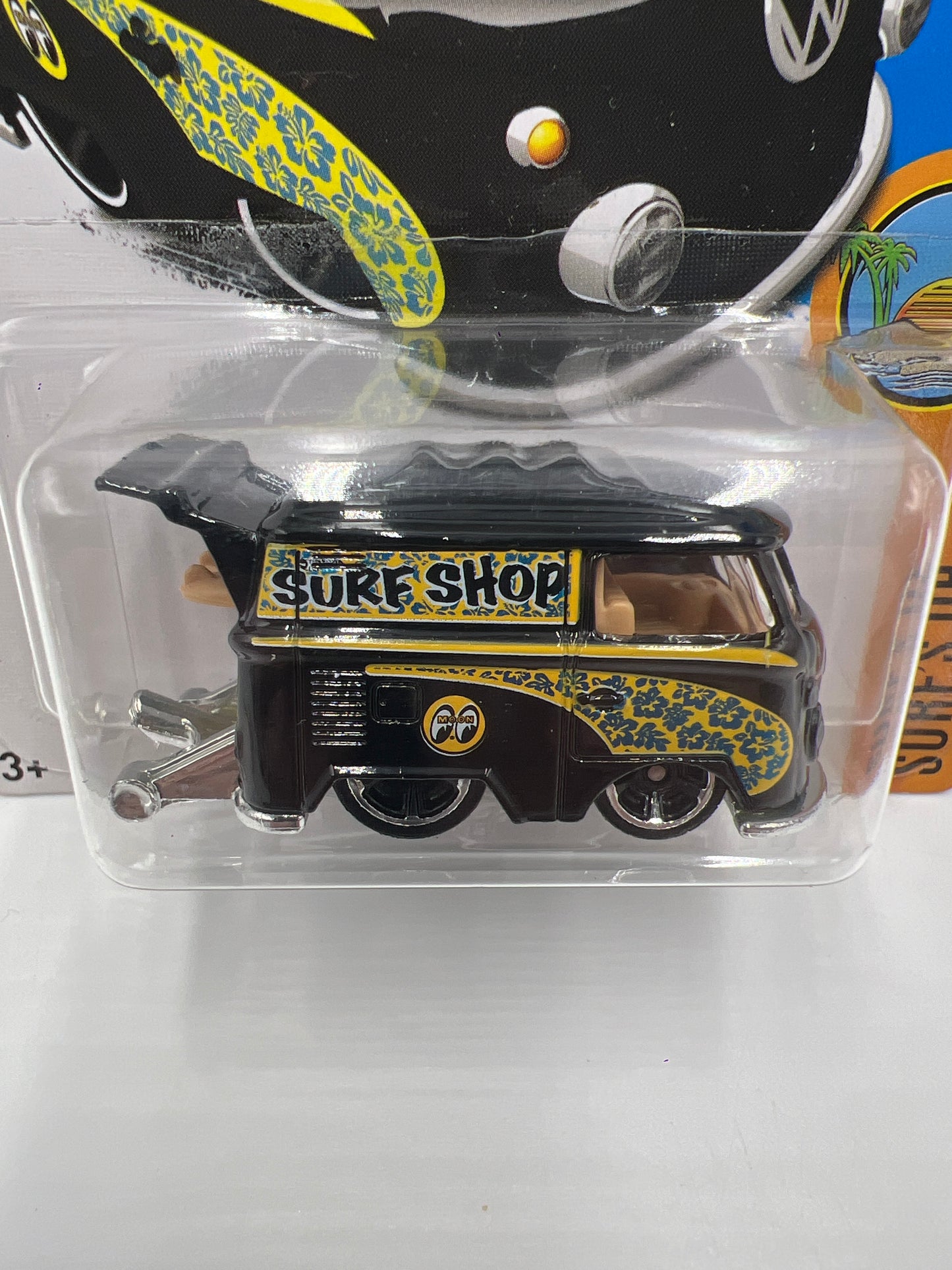 2017 Hot Wheels Surfs Up #302 Kool Kombi Black Mooneyes 96A