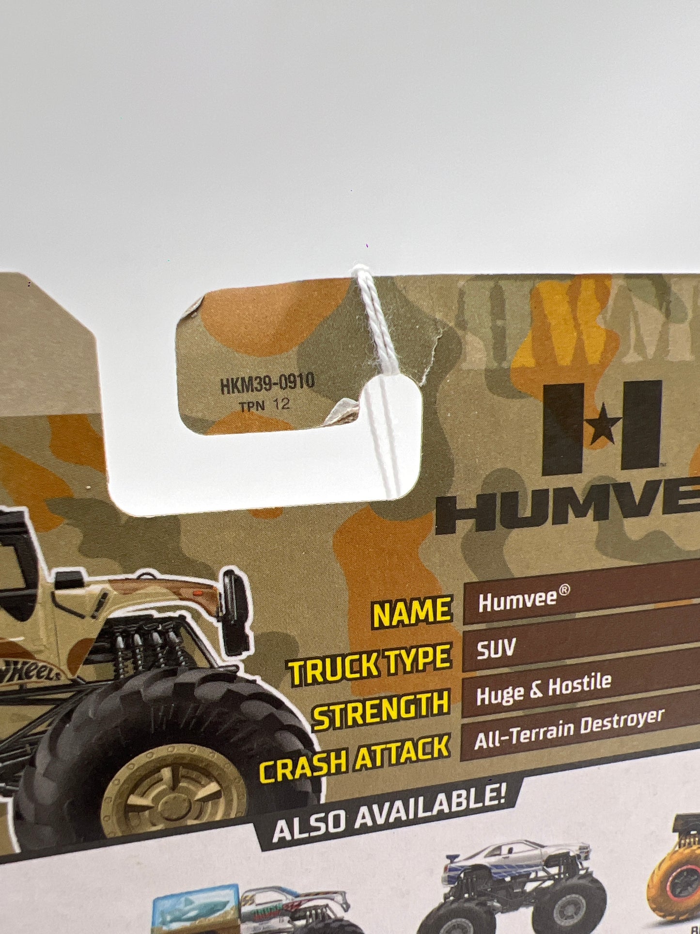 2023 Hot Wheels Monster Trucks Crash Legends #4 Humvee 130H