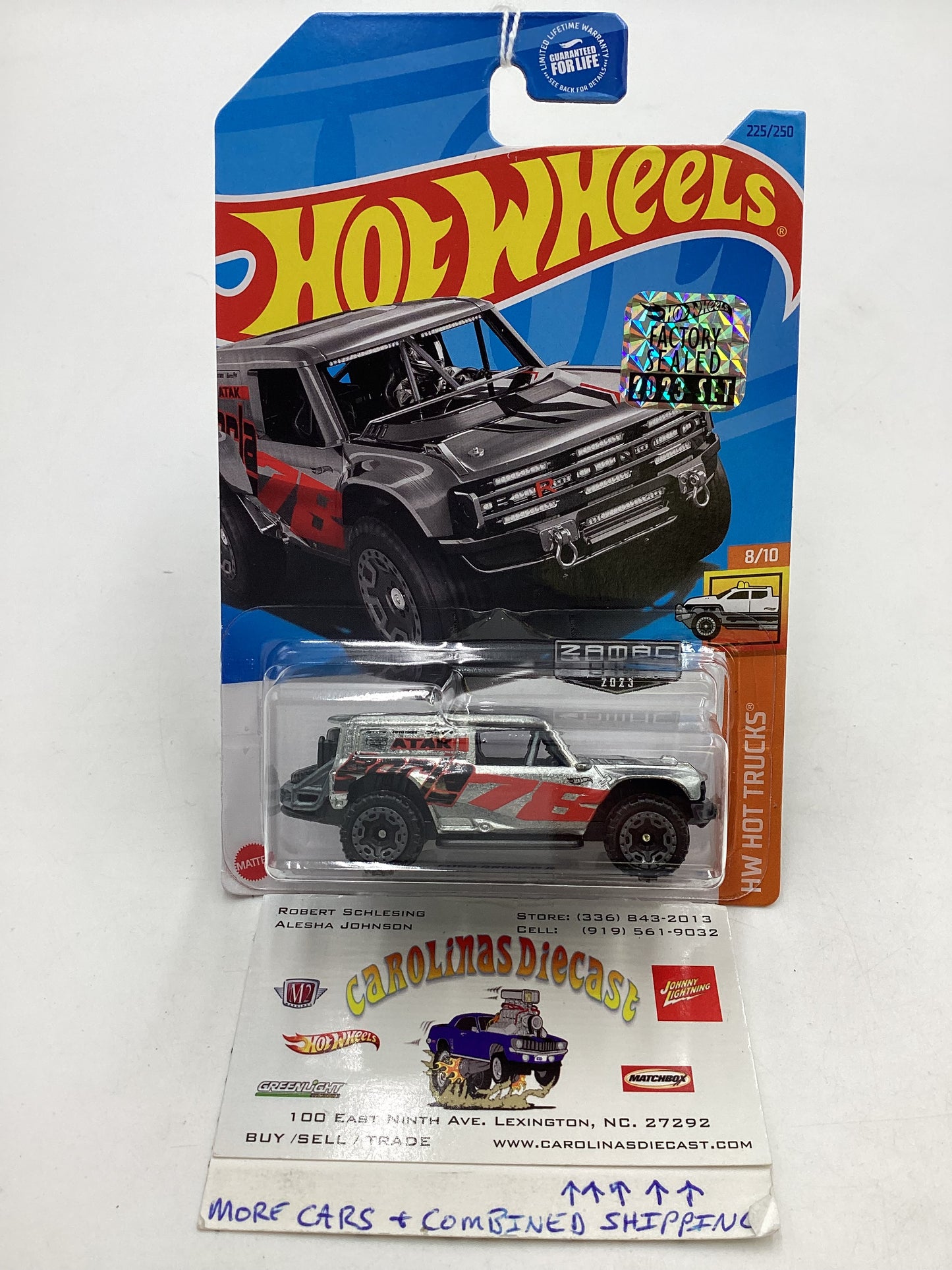 2023 Hot wheels Zamac Factory Sealed #12 #225 Ford Bronco R 144C