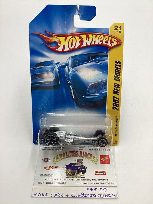 2007 Hot Wheels New Models #21 Nitro Scorcher Silver ii2